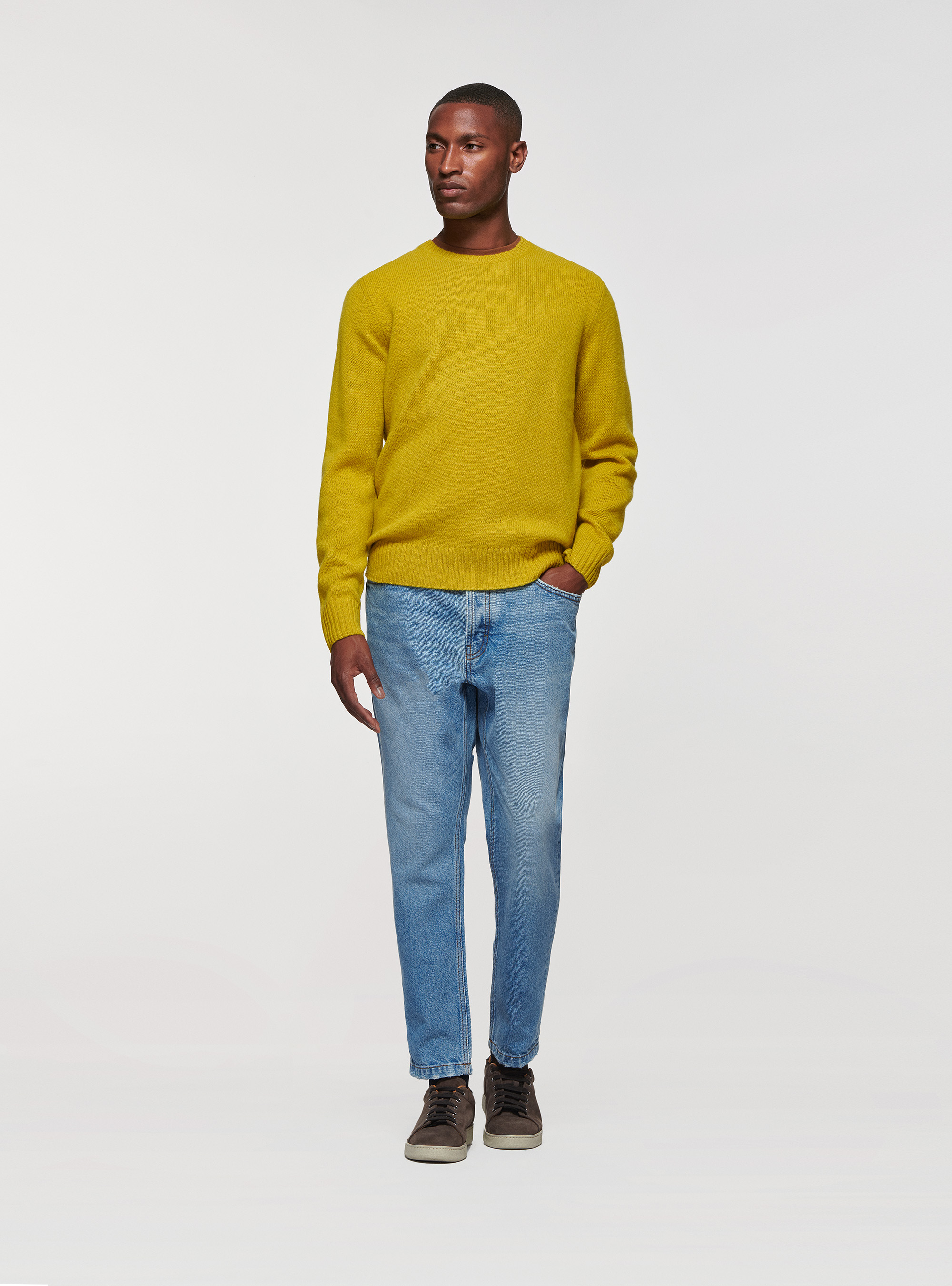 Maglia in pura lana Shetland, 0711C OCRA