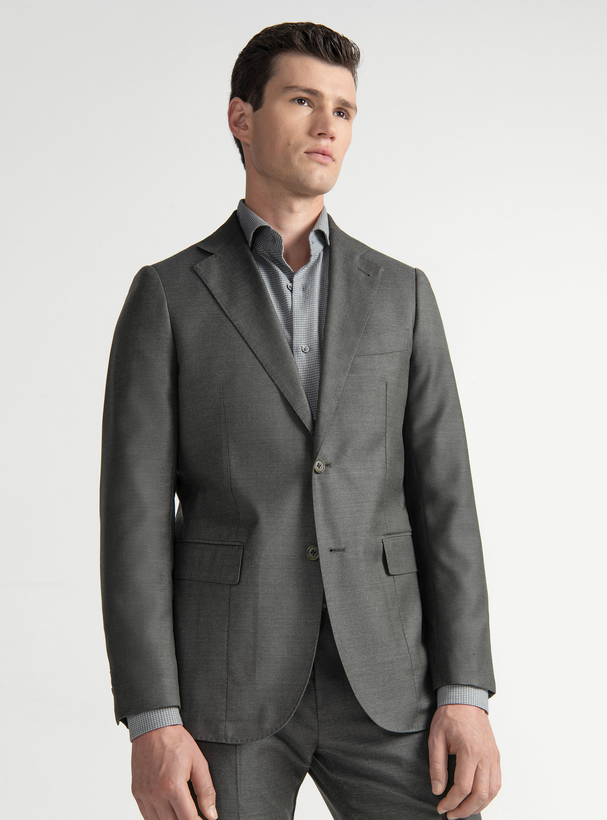 Americana de traje de pura lana Vitale Barberis Canonico, VERDE