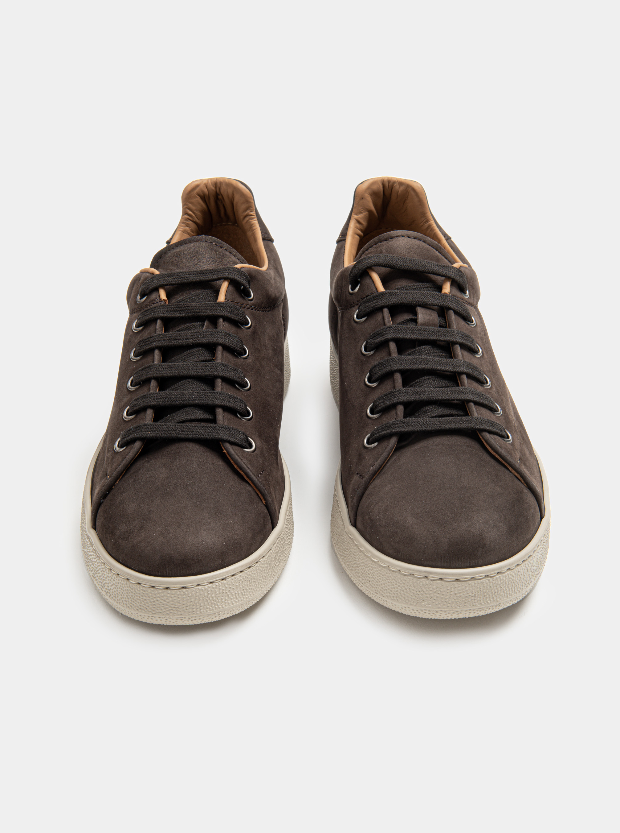 Baskets en daim, MARRON