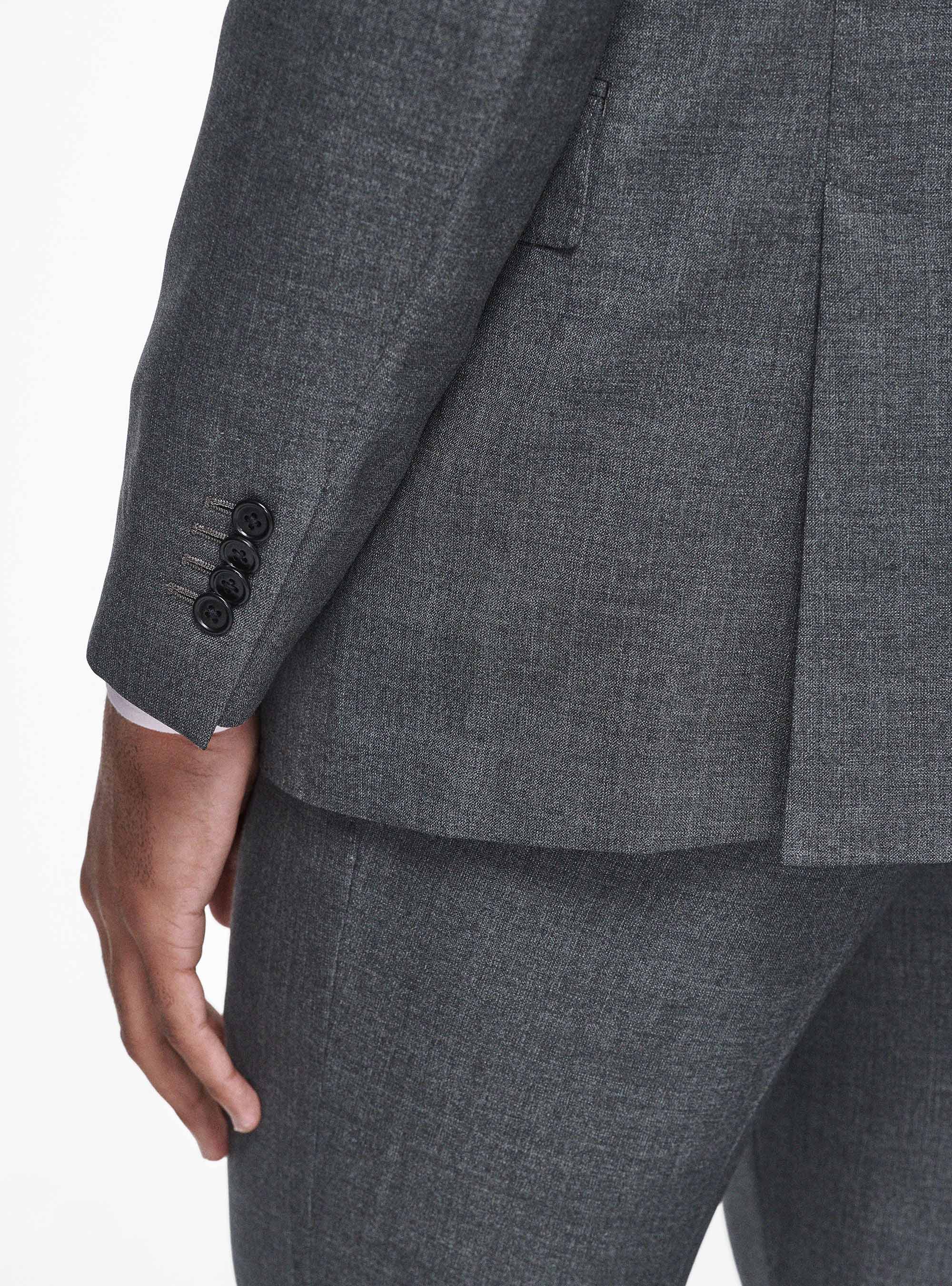 Vitale Barberis Canonico pure wool blazer, ASFALTO 0112C