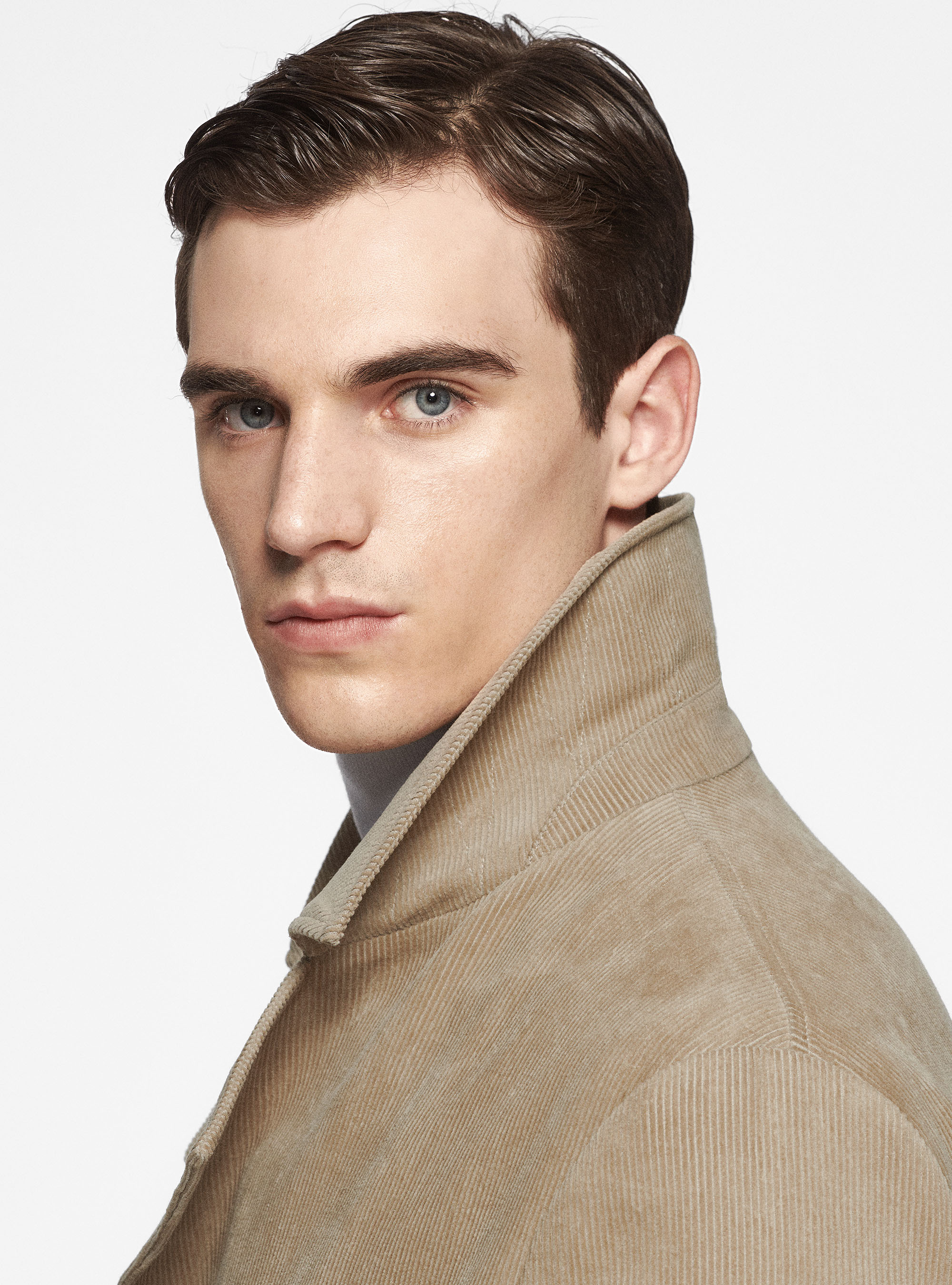 Corduroy trench coat, SAND