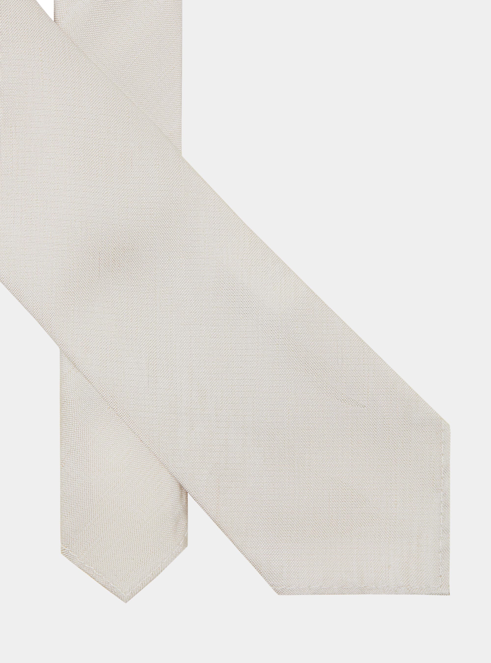 Cravate en soie et lin, Ã CRU