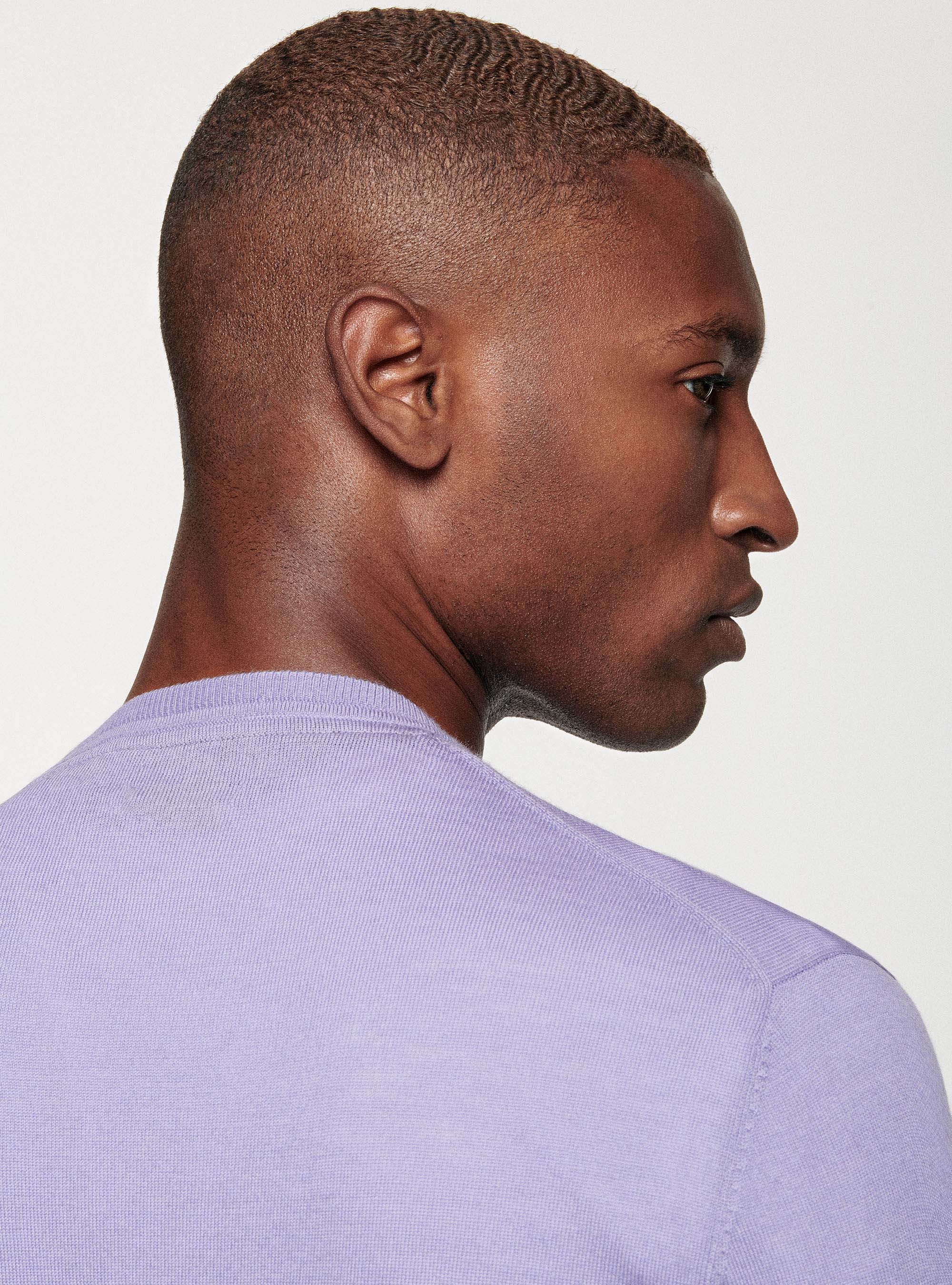 Maglia in pura lana merino, LAVANDA 0465C