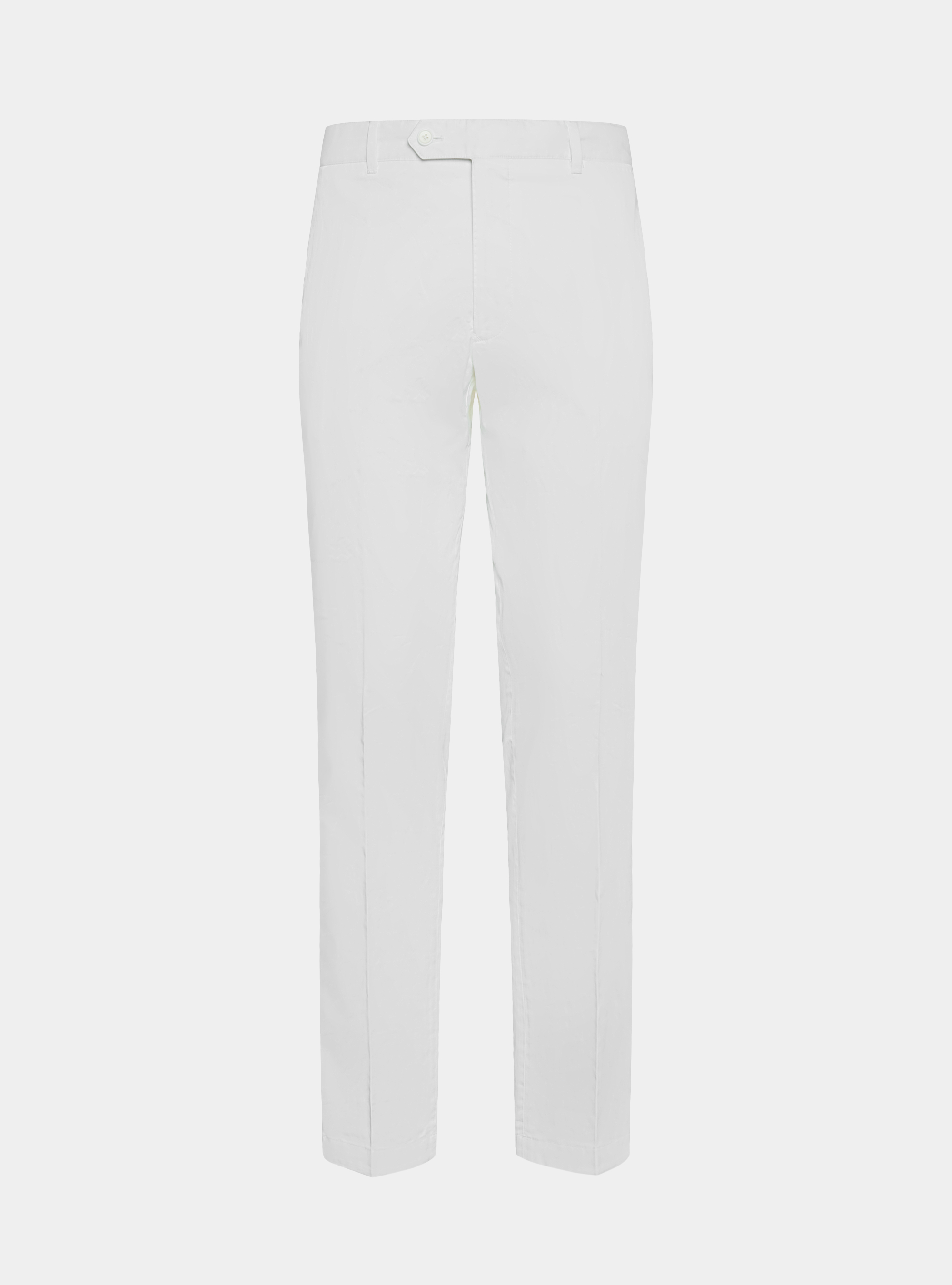 Pantaloni chino in twill leggero, BIANCO
