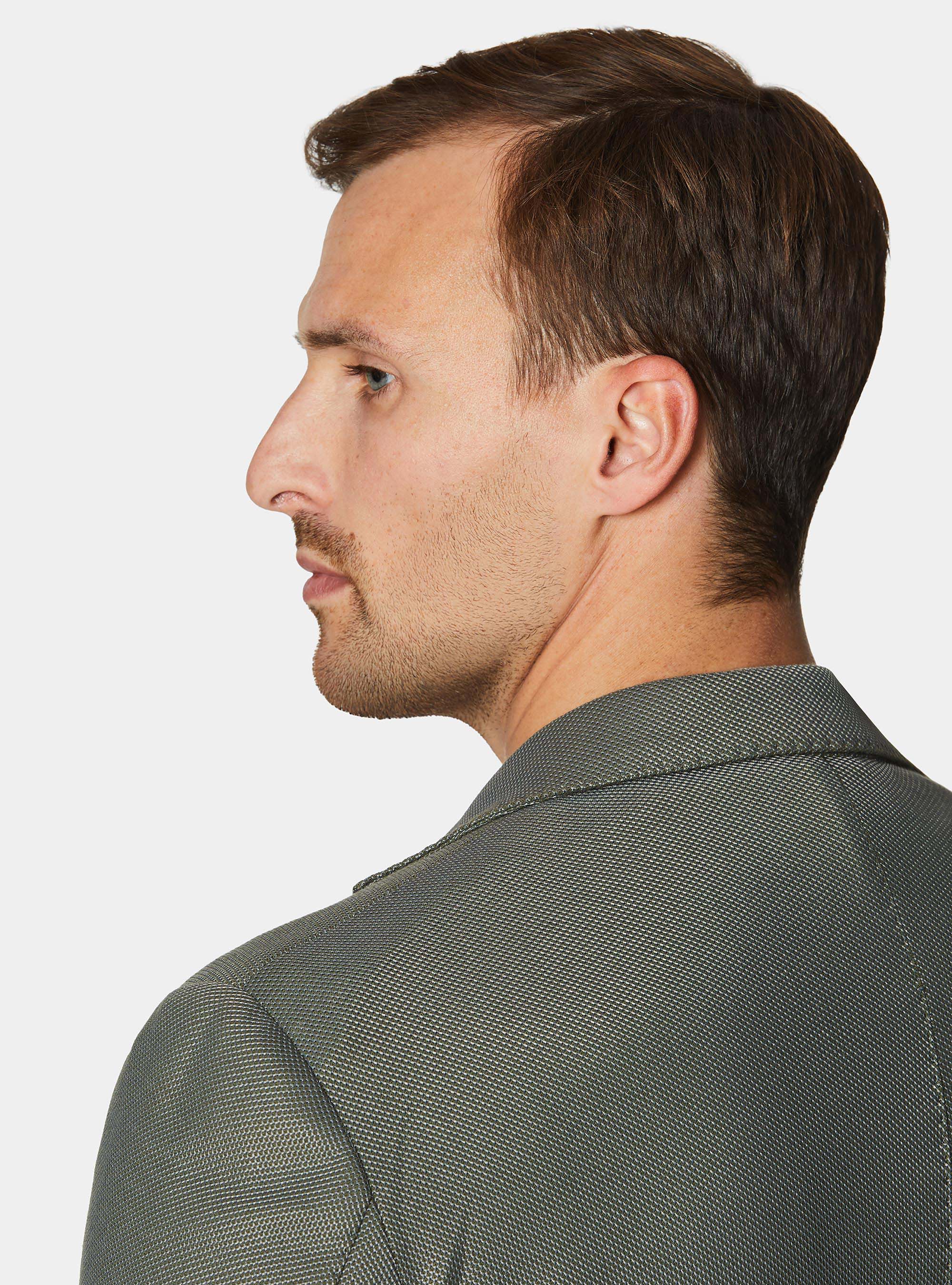 Giacca jersey in misto cotone, MILITARE 0609C