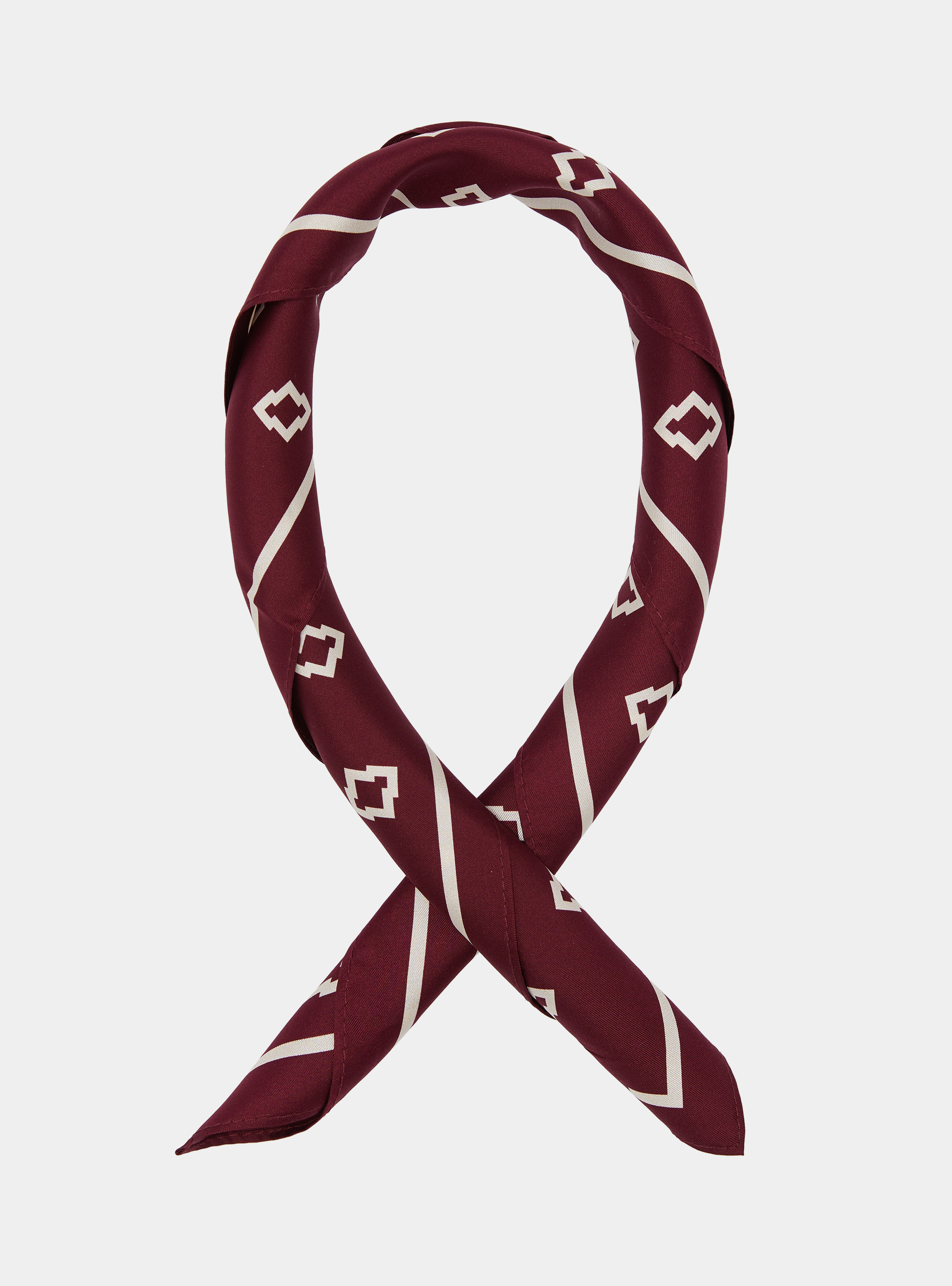 Foulard in seta stampa etnica, BORDEAUX