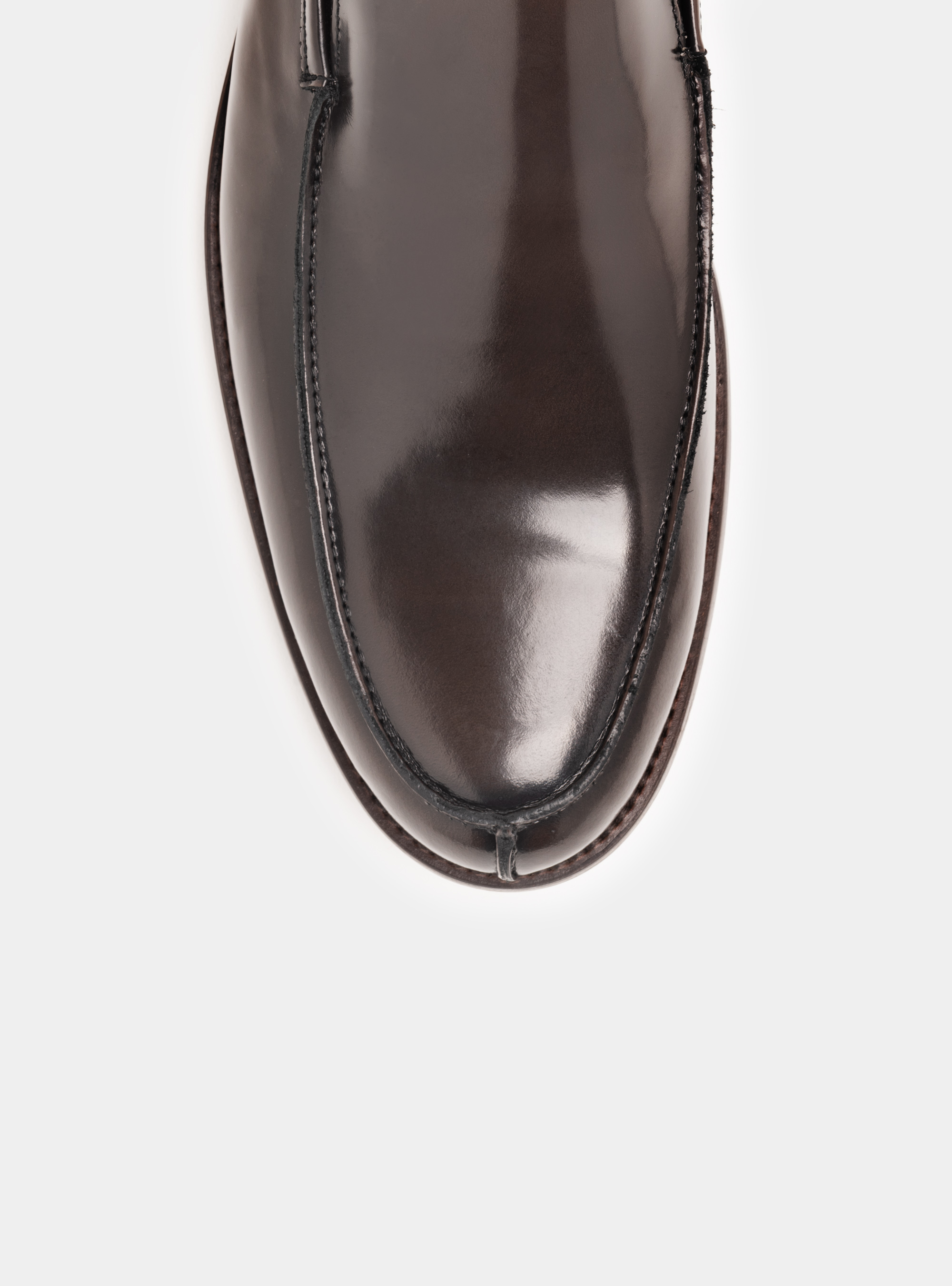 Smooth leather moccasins, BROWN