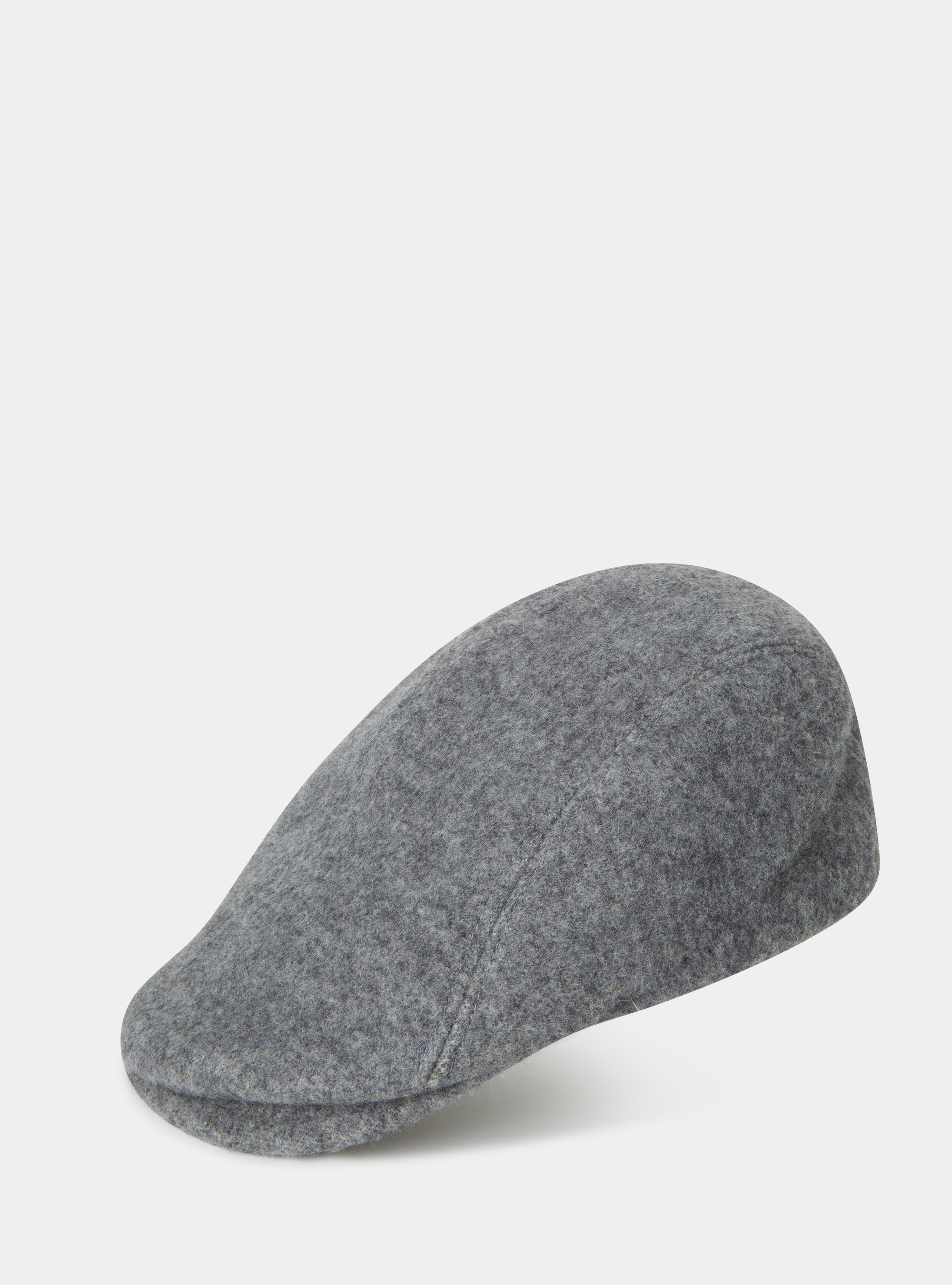 Coppola in pura lana vergine e cashmere, ASFALTO