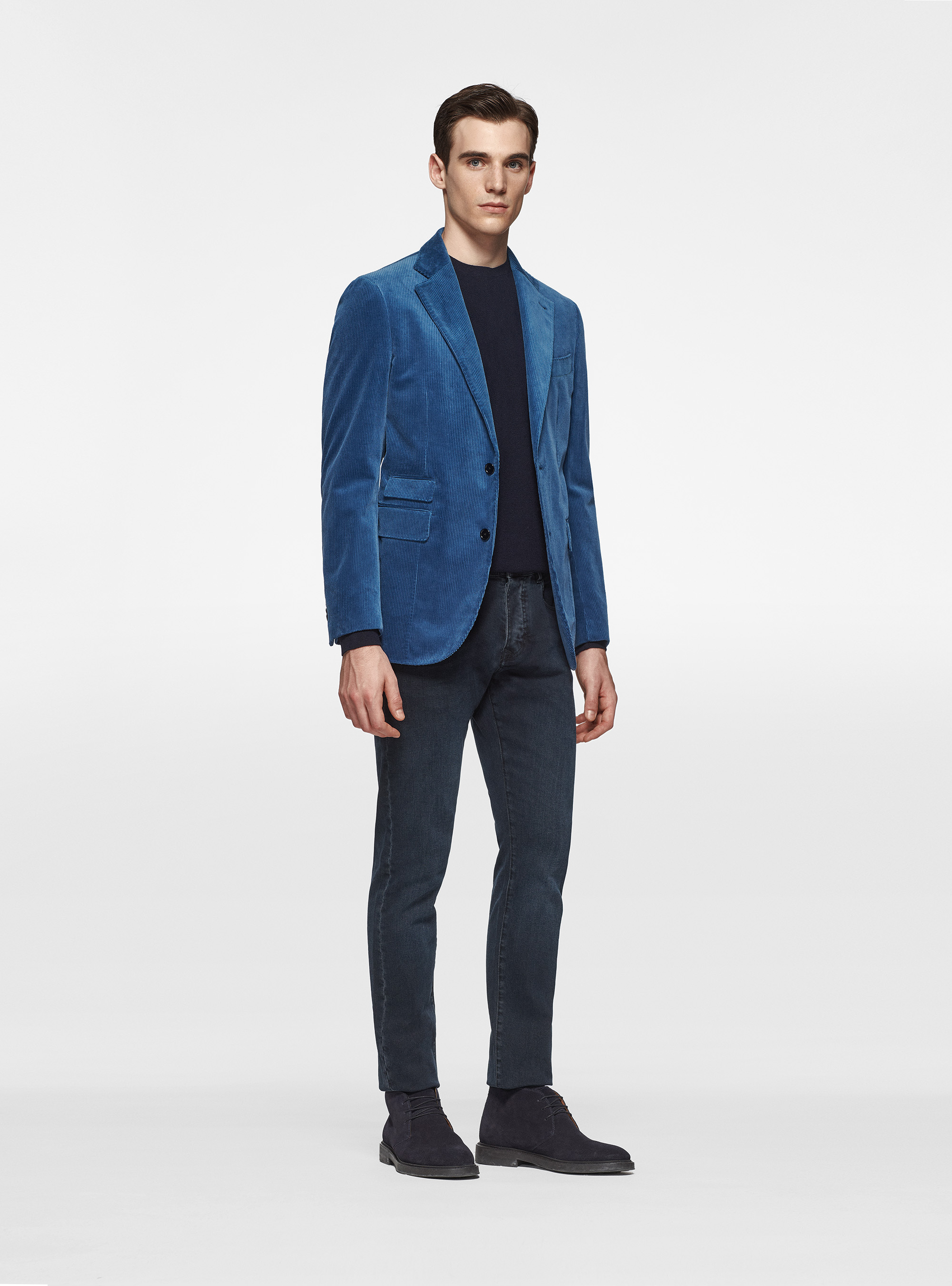 Giacca in velluto a coste di Duca Visconti di Modrone, 0243C DENIM