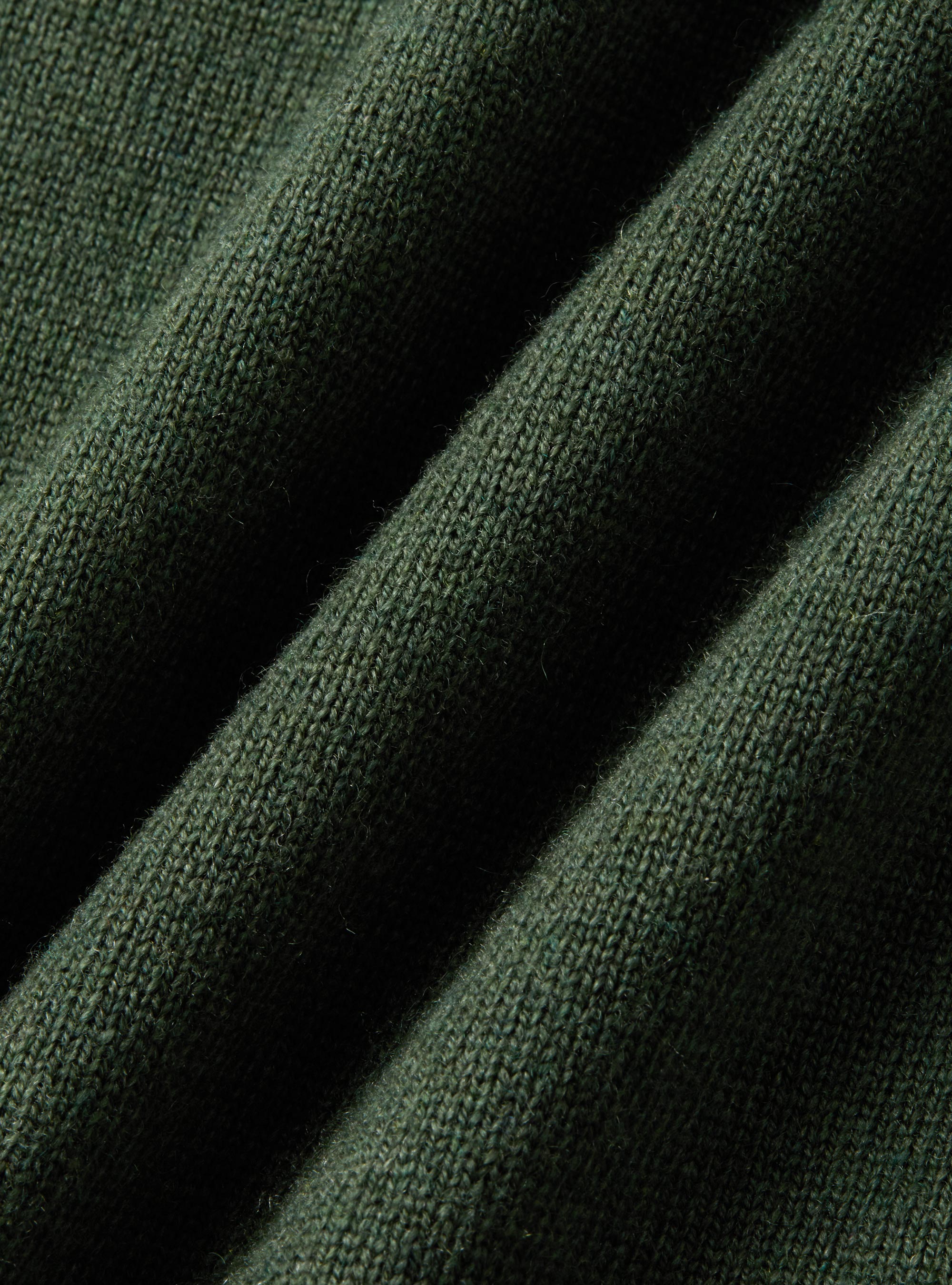 Maglia girocollo in misto lana, MILITARE 0609C