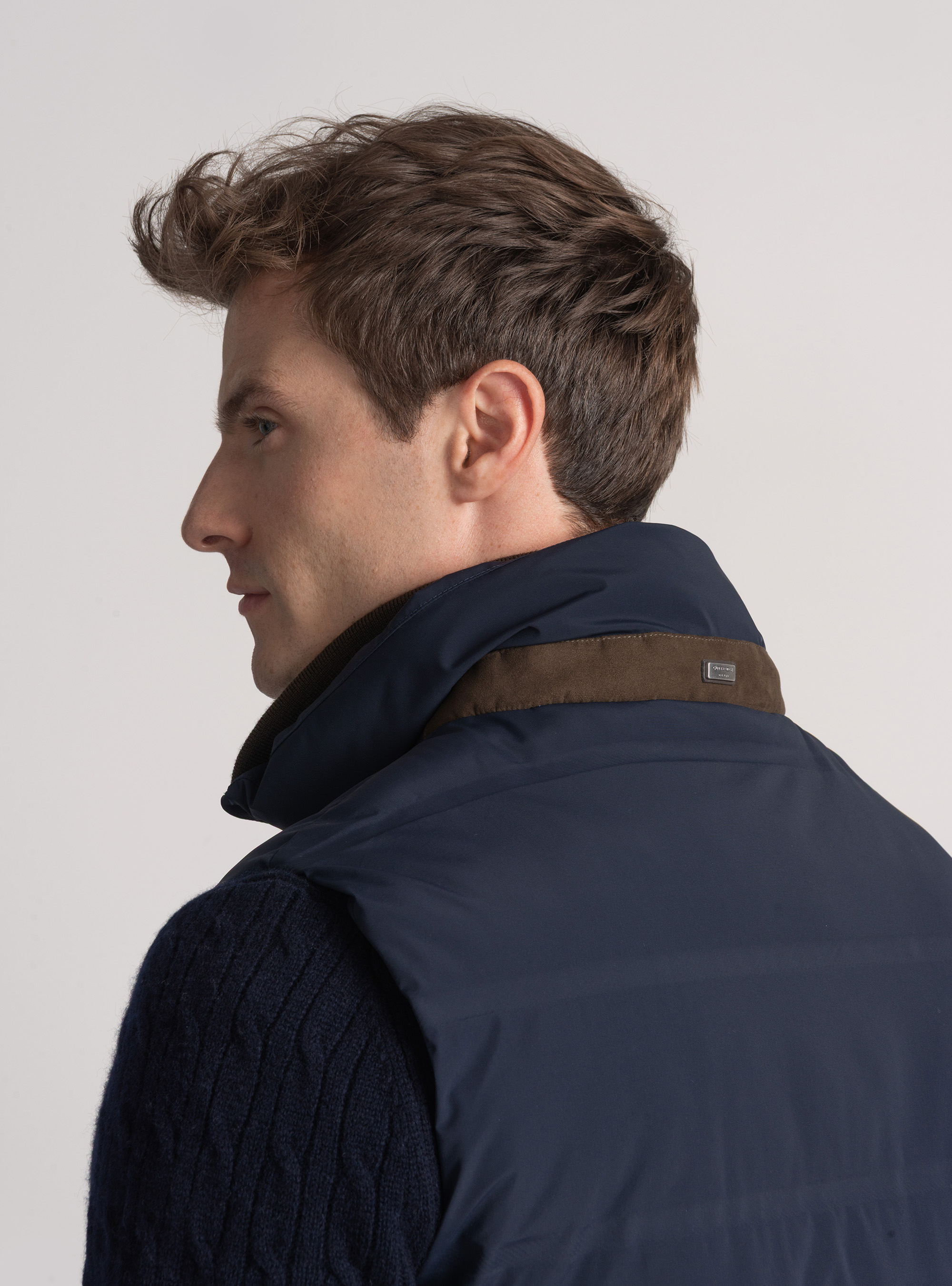 Manga de tejido técnico de alto rendimiento, AZUL MARINO