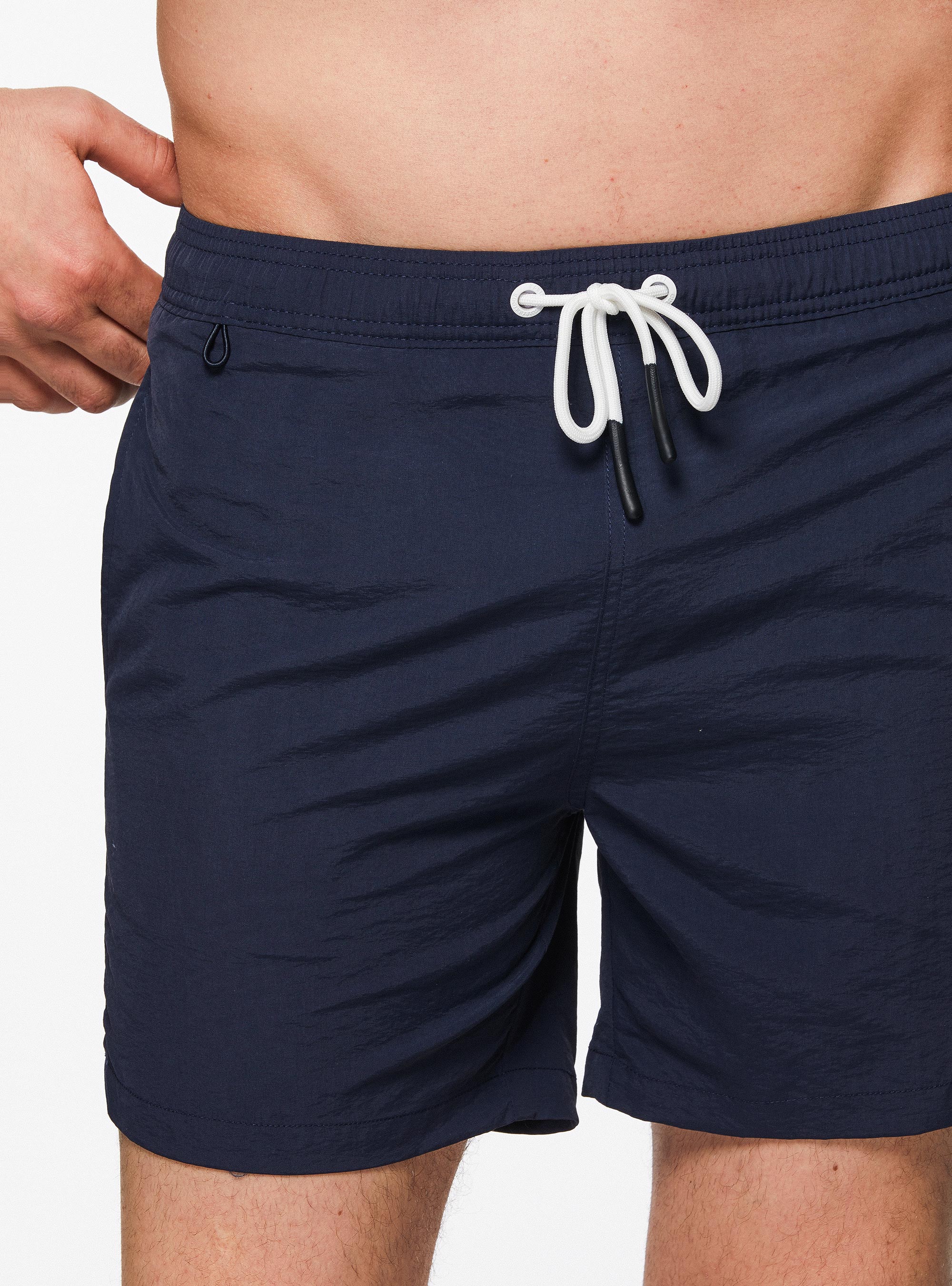 Costume da bagno tinta unita, BLU