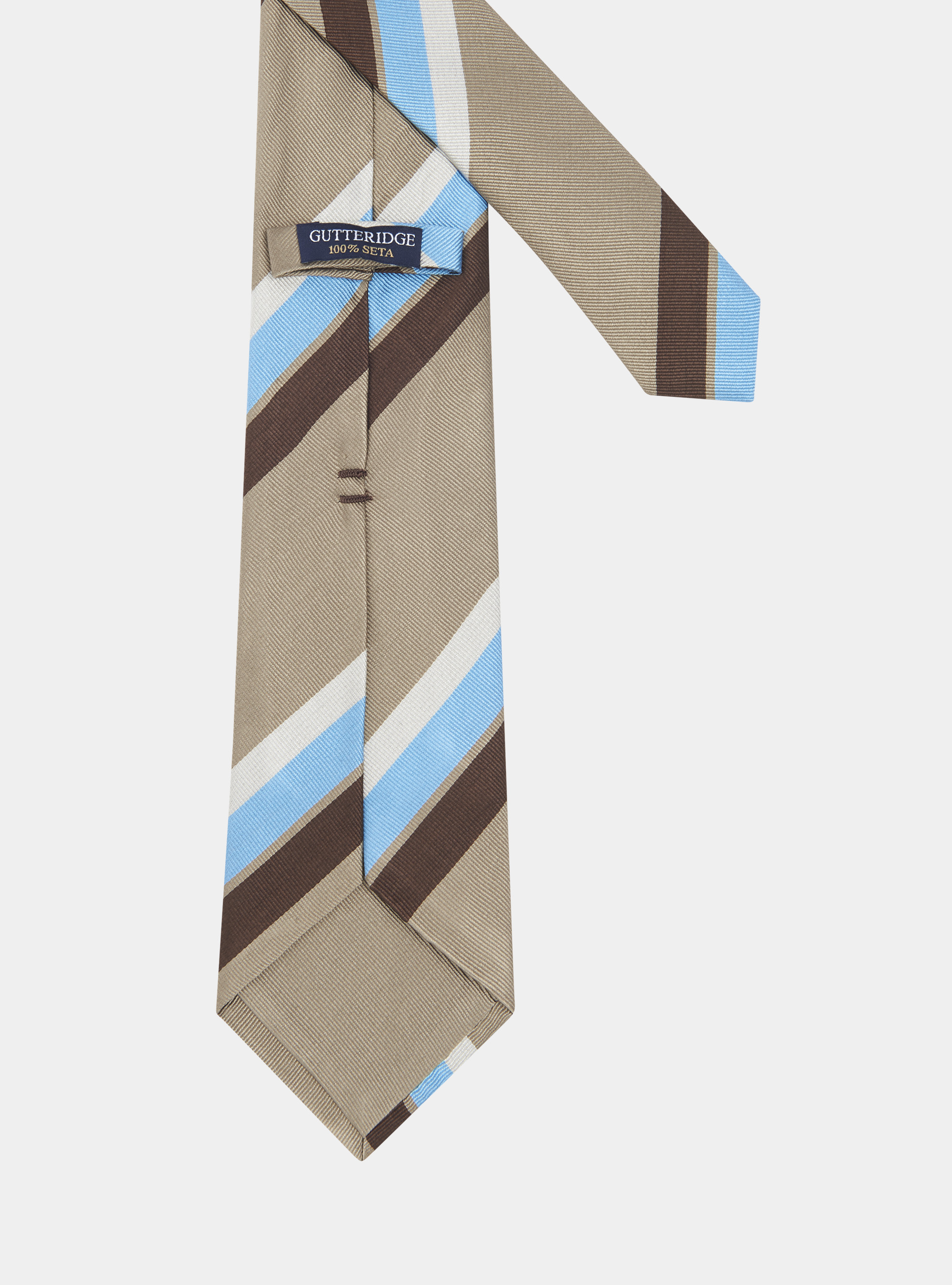 Cravatta regimental in seta, FANGO