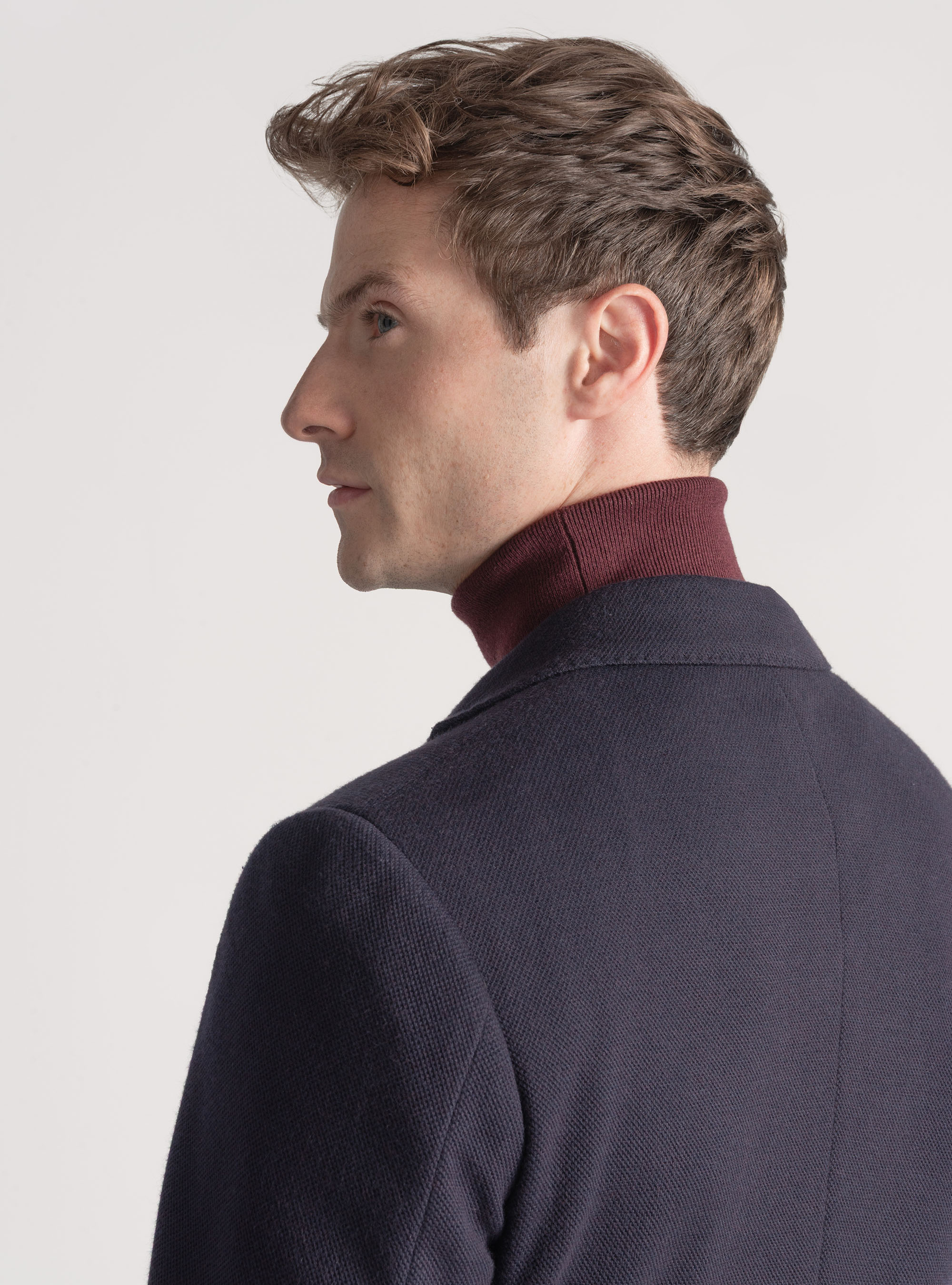 Americana de jersey, AZUL MARINO