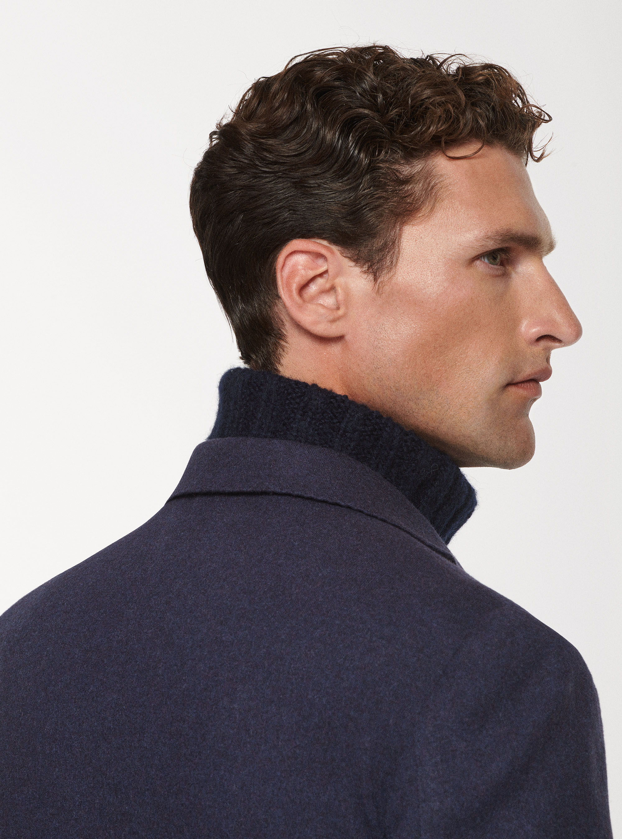 Giacca sfoderata in pura lana, BLU NAVY