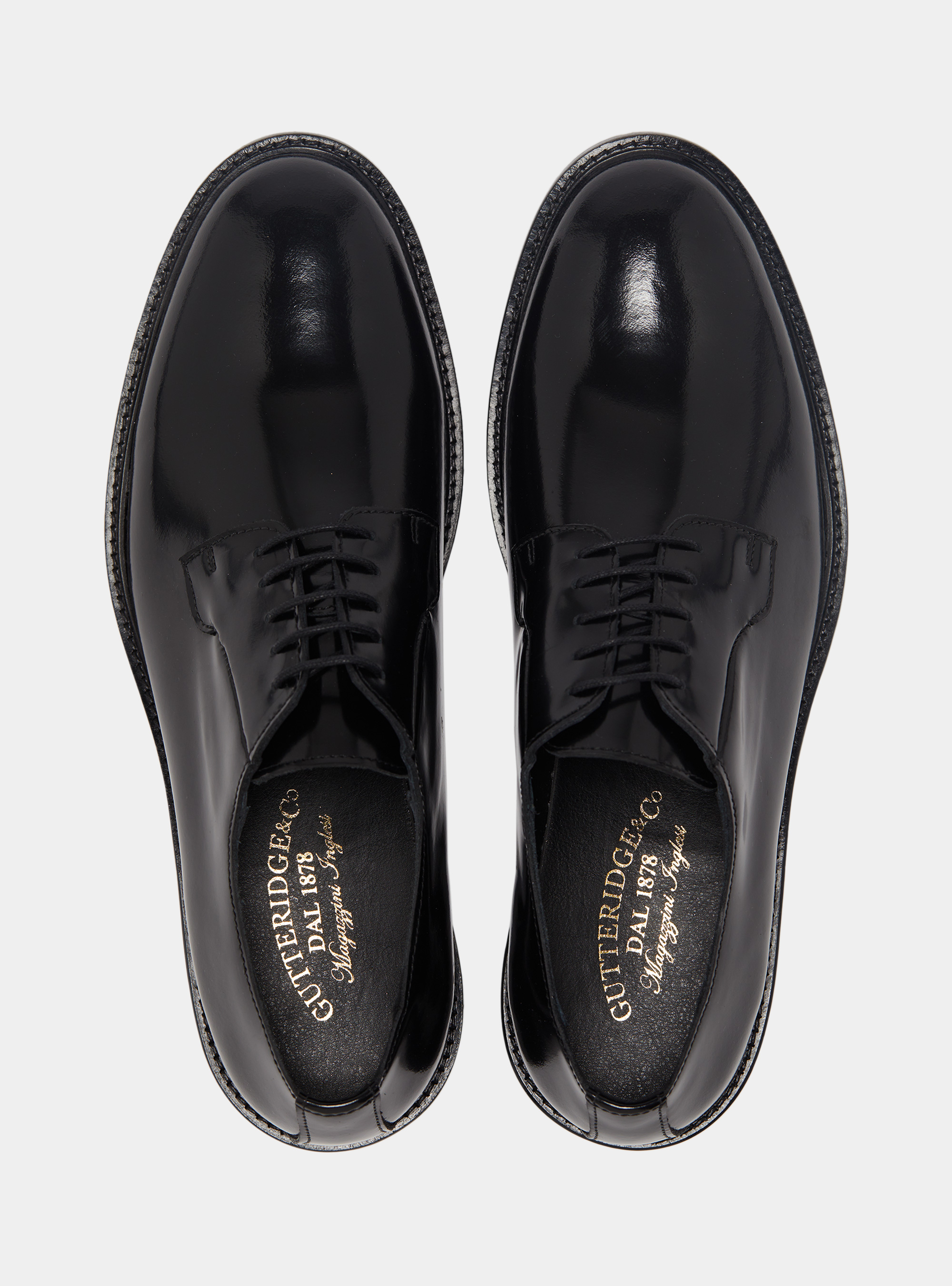 Derby in pelle abrasivata, NERO