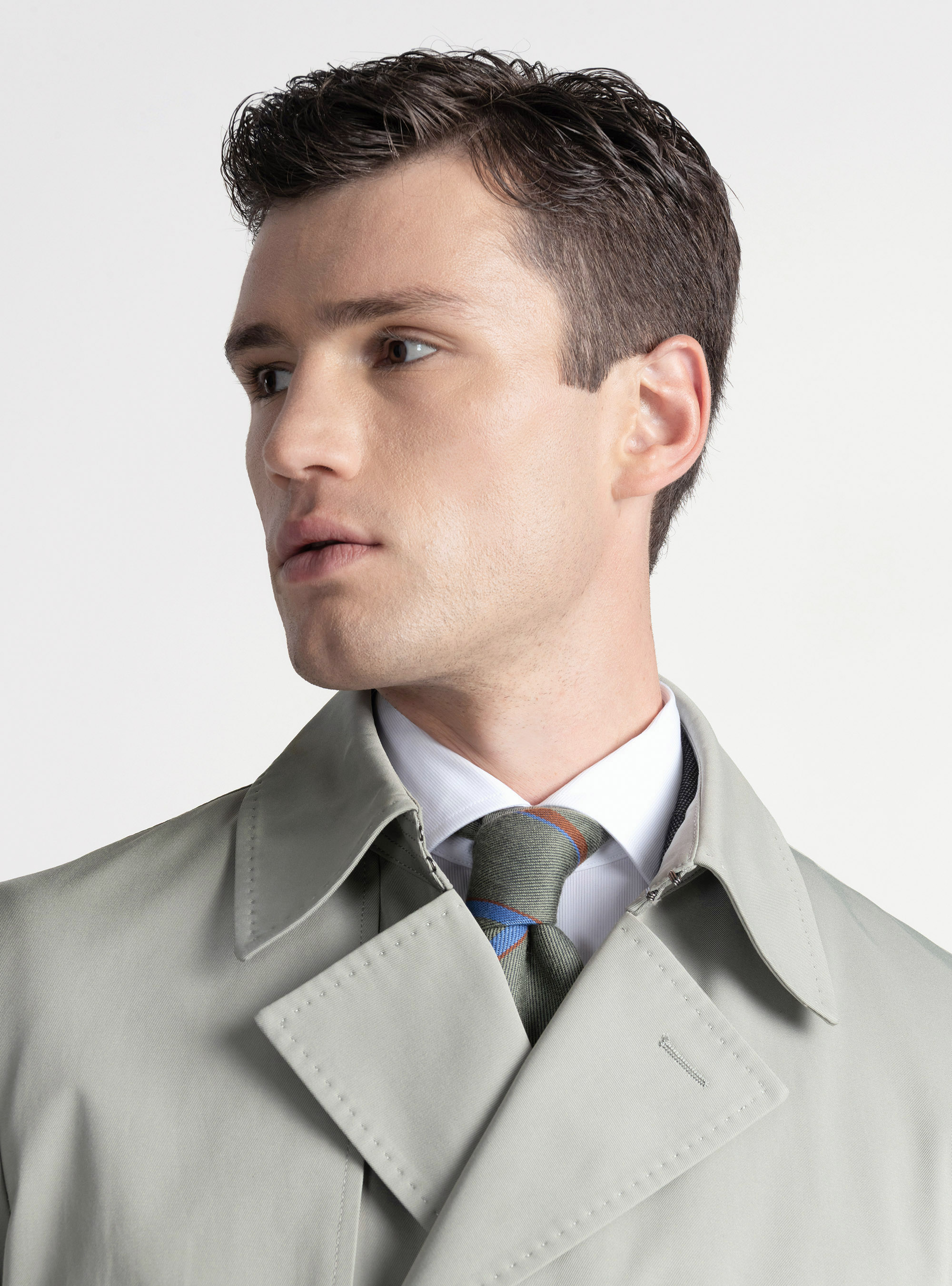 Trench de sarga de algodón, SALVIA 0602C