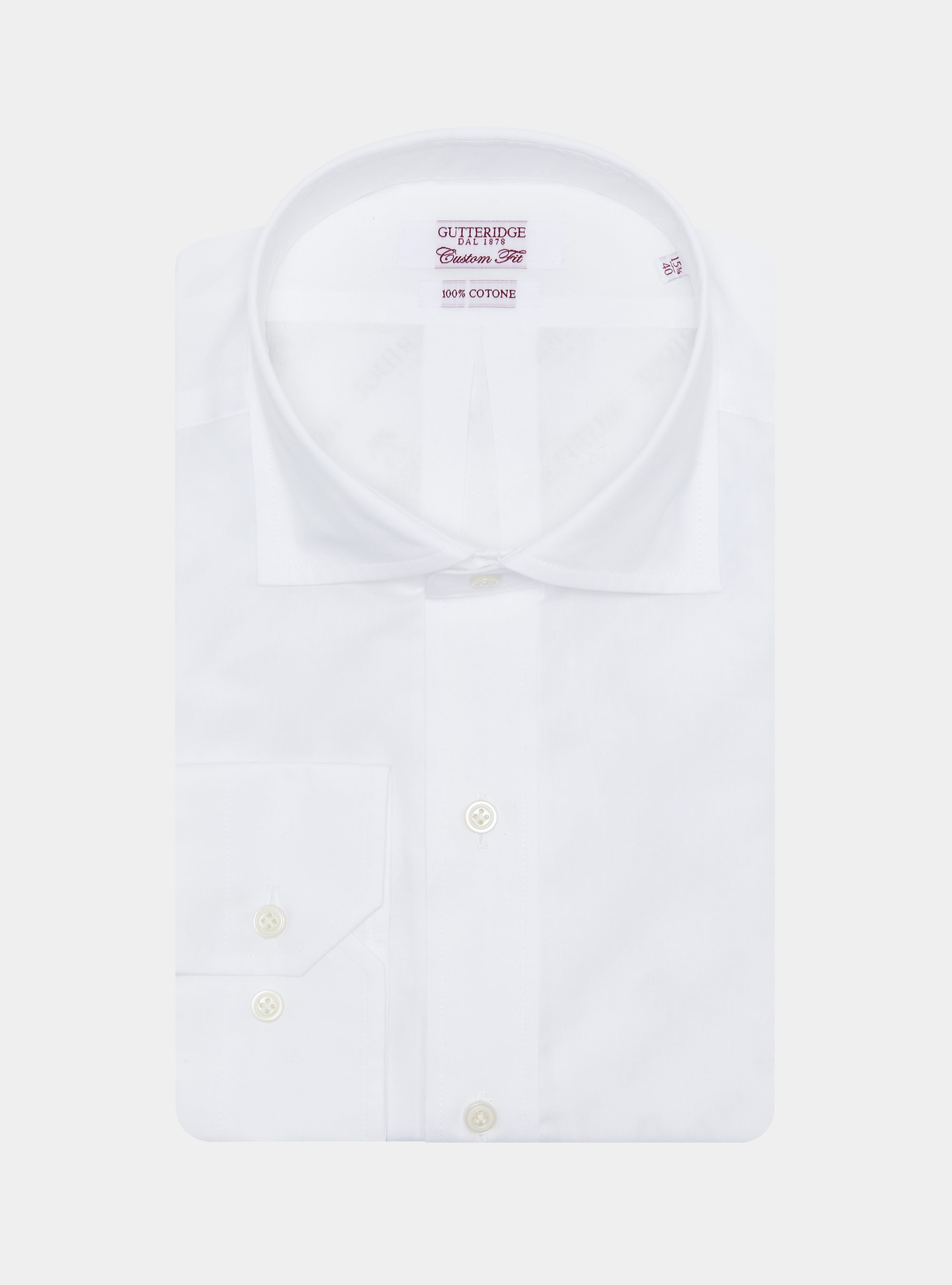 Camicia confortevole in puro cotone, BIANCO