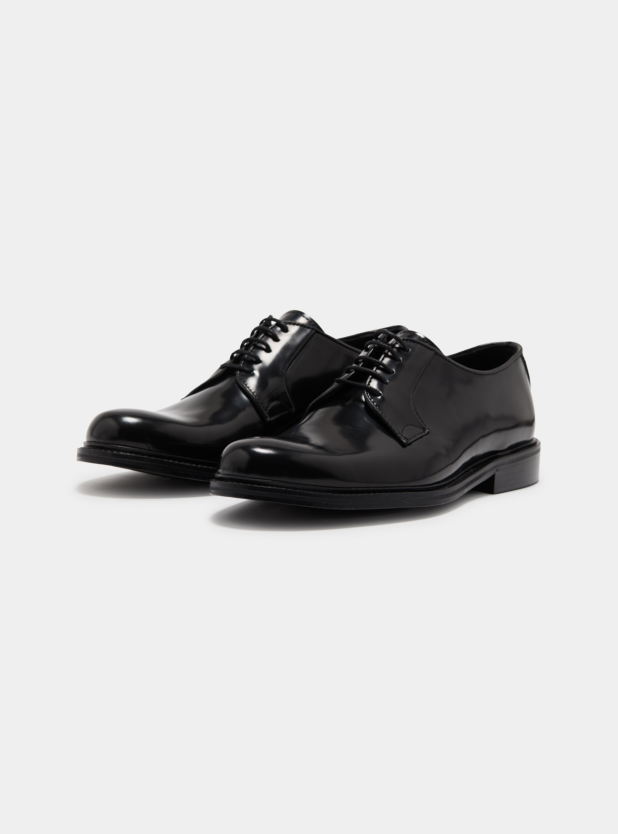 Derby in pelle abrasivata, BLACK