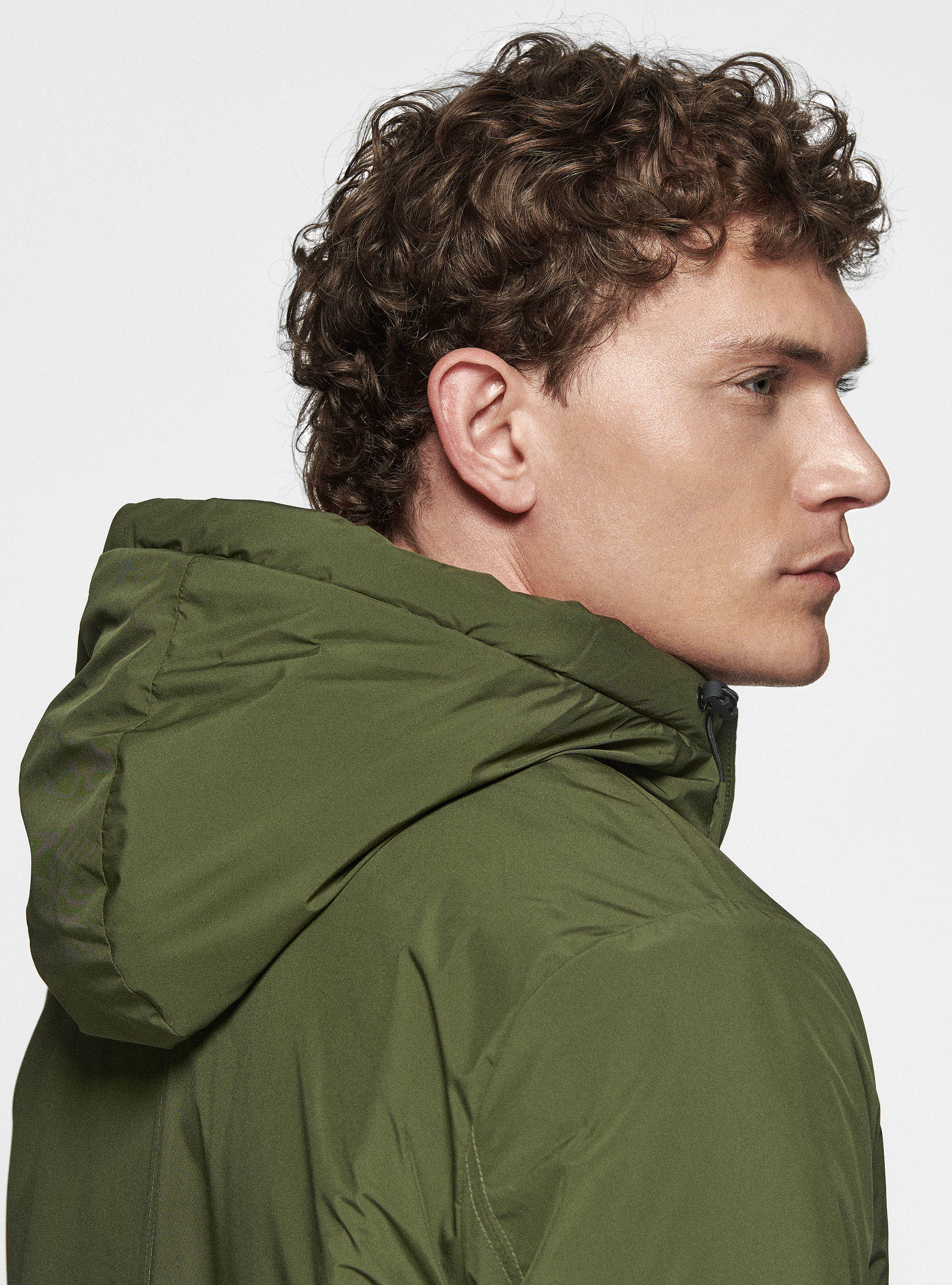 Parka tecnico con pelliccia sintetica, MILITARE 0609C