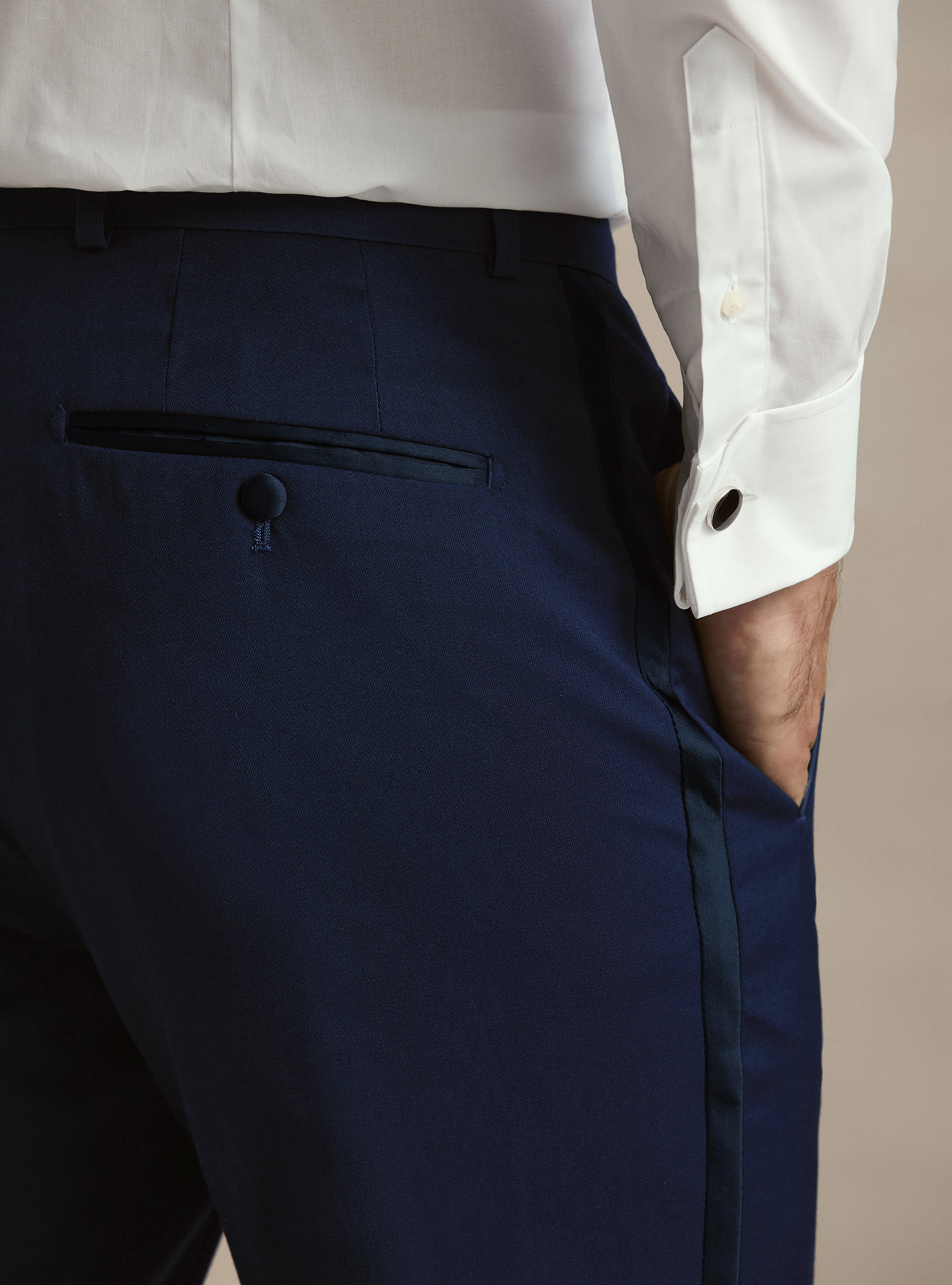 Trousers for a basalt blue tuxedo, BASALT