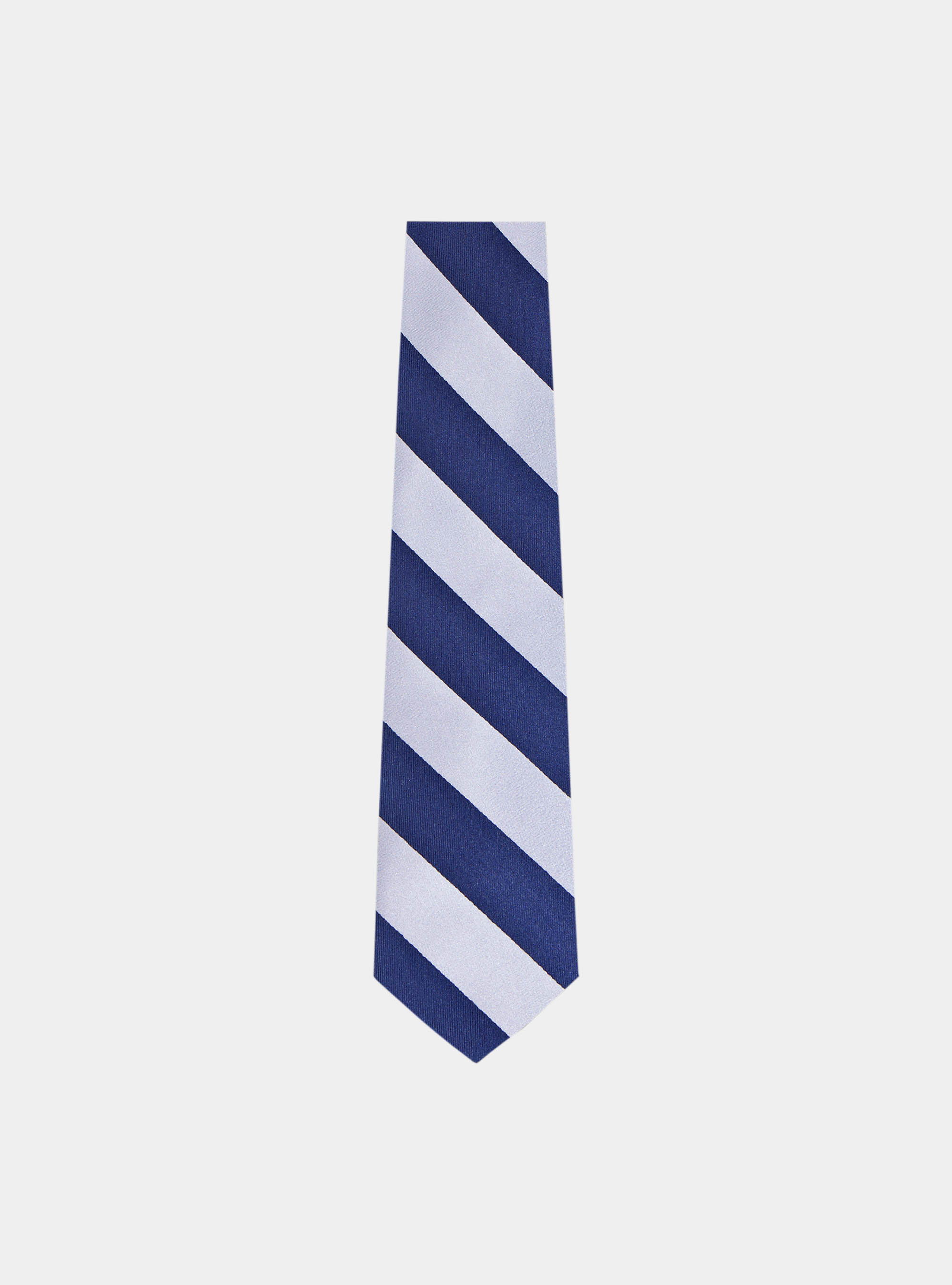 Regimental silk tie, WHITE