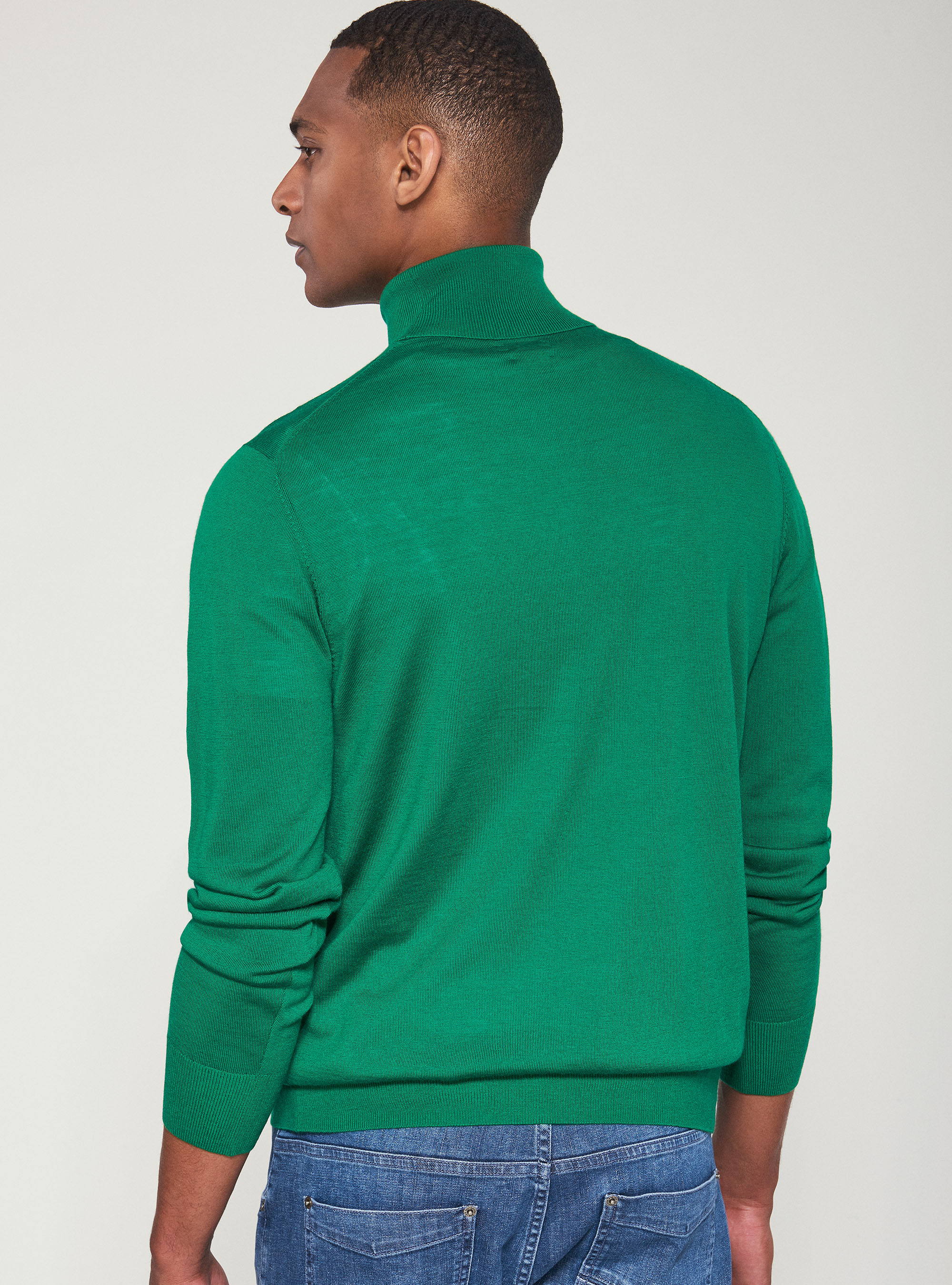 Dolcevita in pura lana merino extrafine, OLIVA