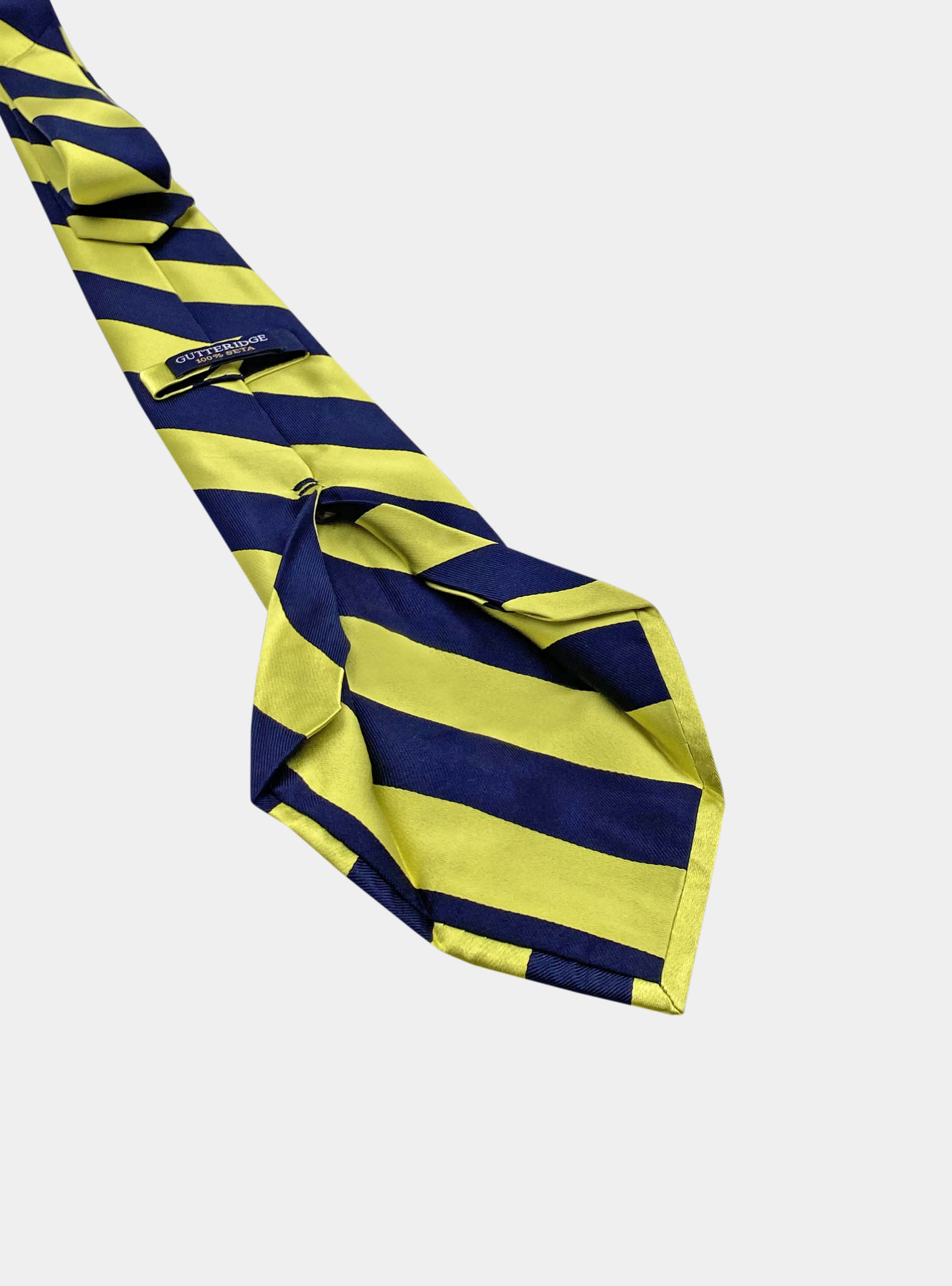 Cravatta regimental in seta, YELLOW 040C