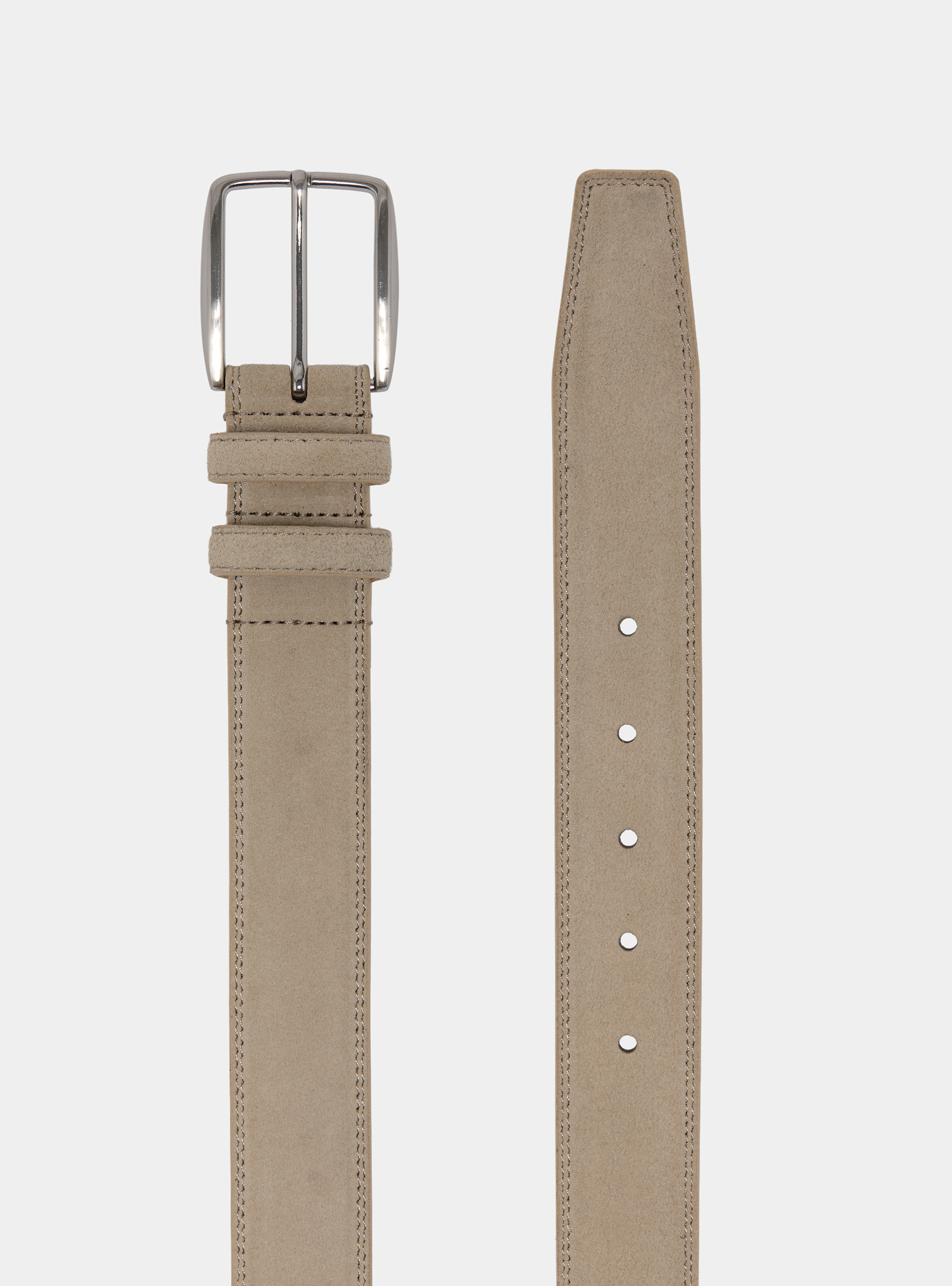 Suede belt, ECRU