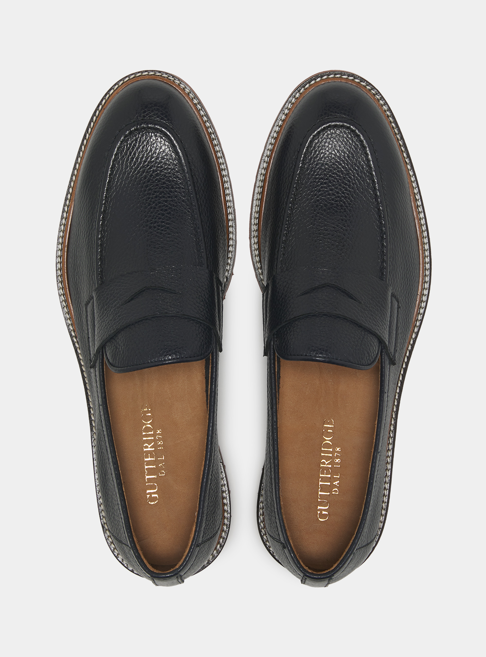 Mokassins aus weichem Leder, NAVY 0218C