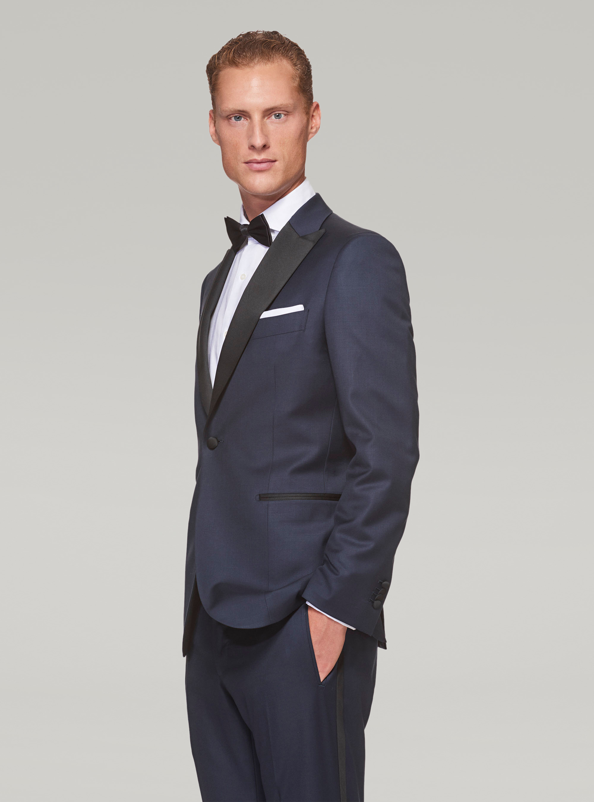 TUXEDO SUIT, BLUE