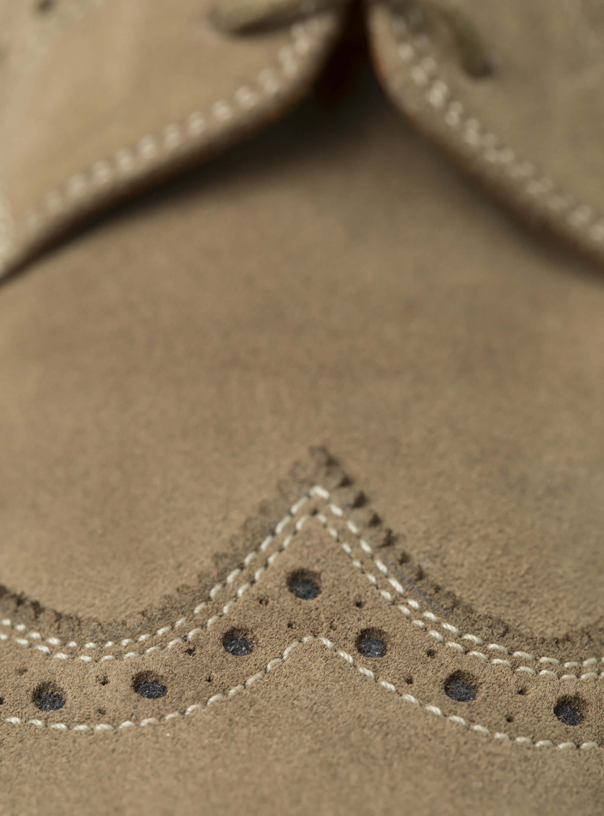 Derby in suede, ECRU 0560C