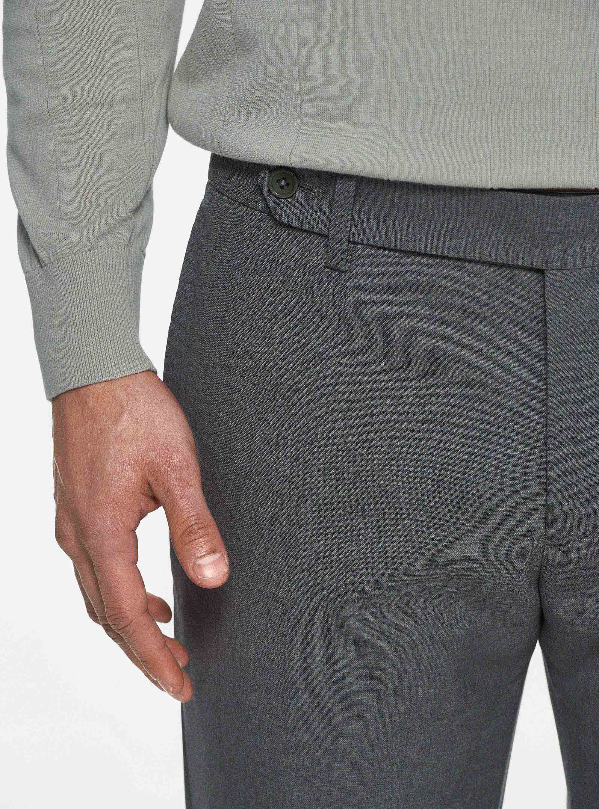 Pantaloni travel in pura lana Cerruti, GRIGIO CHIARO