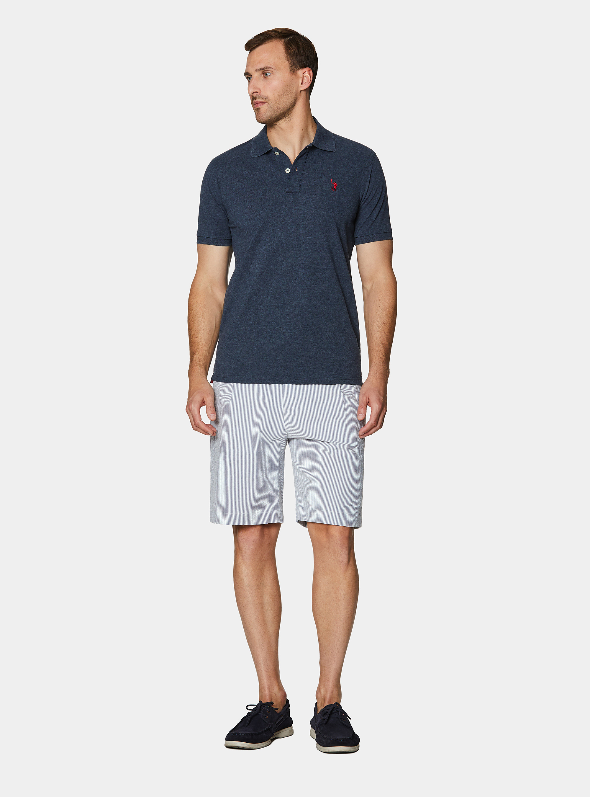 Classic piqu&eacute; polo shirt, INK