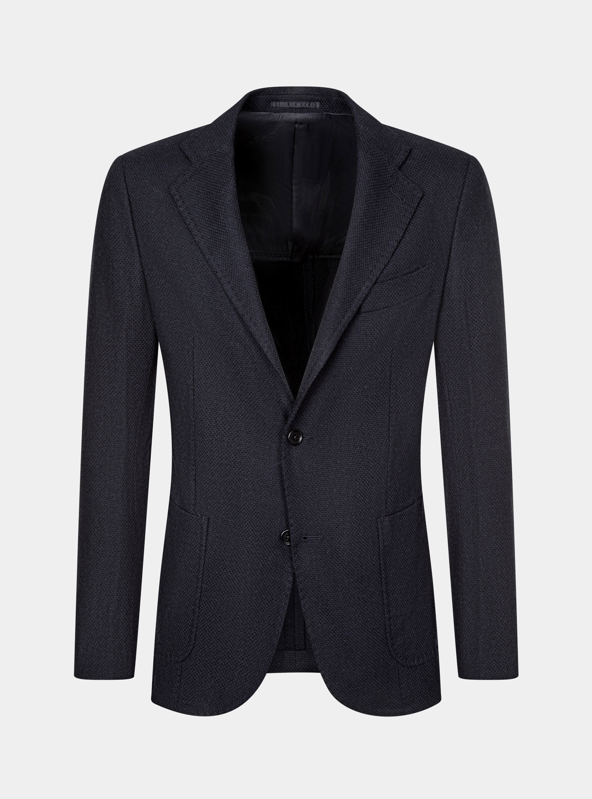 Giacca in lana cotone e cashmere, BLU NAVY