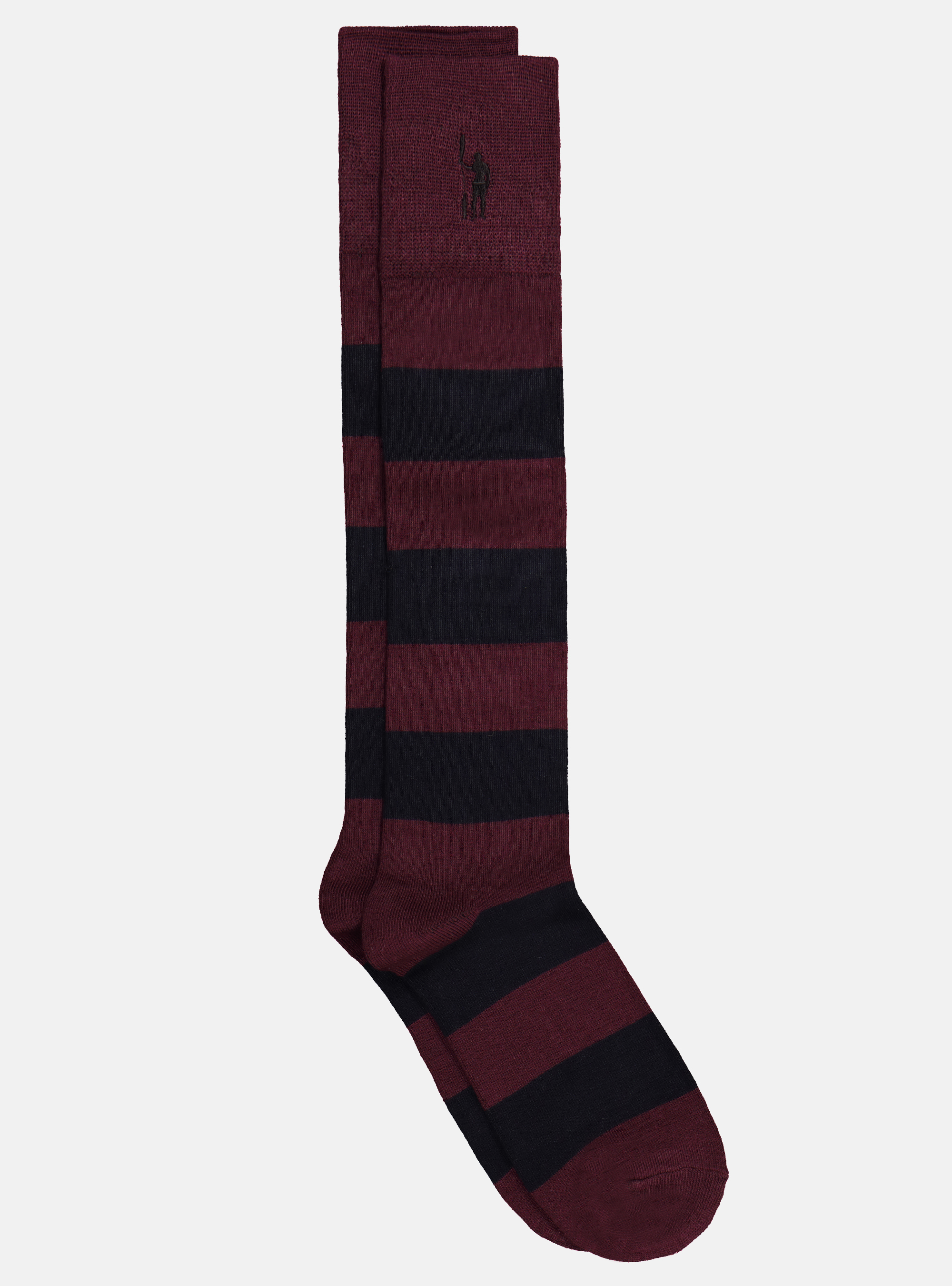 CALCETINES DE RAYAS LARGOS, BURDEOS