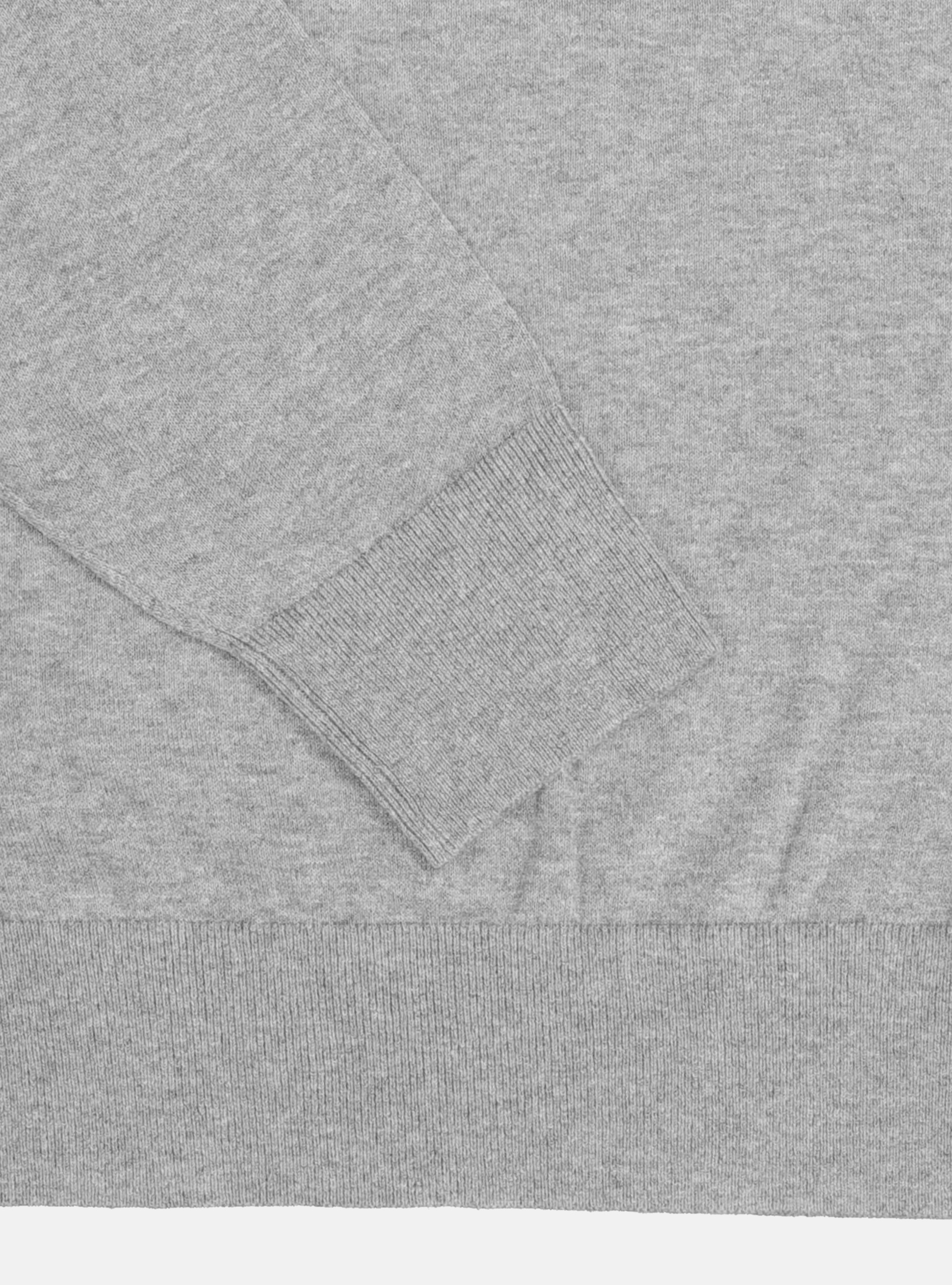 Maglia dolcevita in cotone seta e cashmere, GRIGIO CHIARO MELANGE