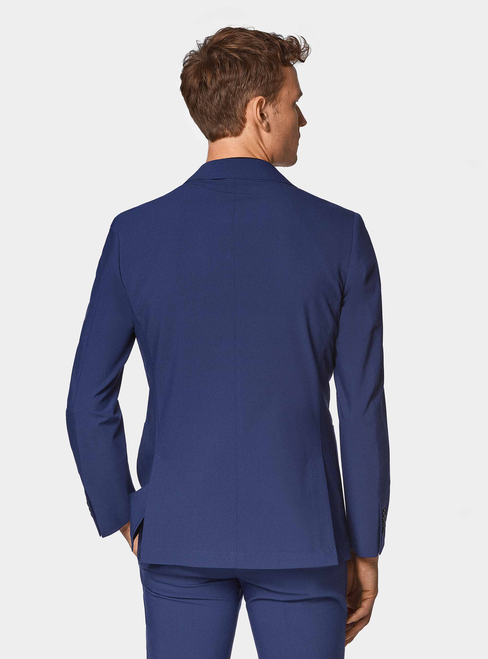 Americana de traje cl&aacute;sica slim fit, PETROLEO