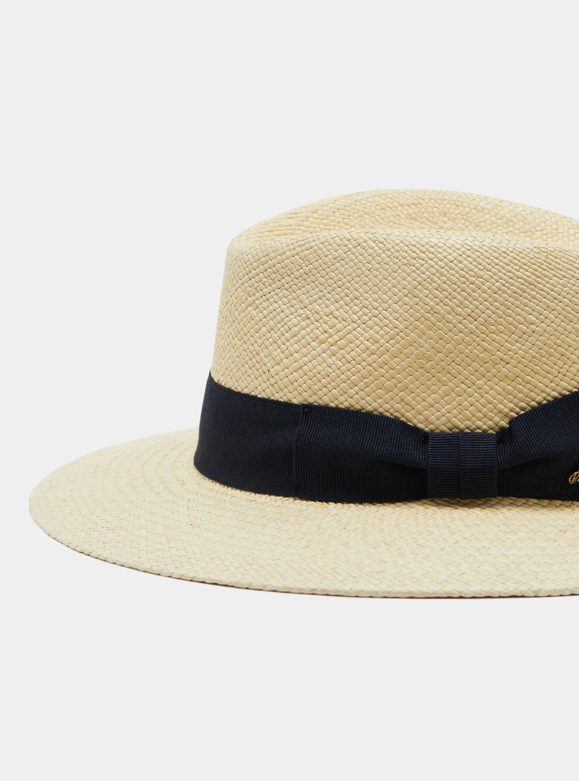 Cappello panama con fascia, ECRU/NAVY EN02