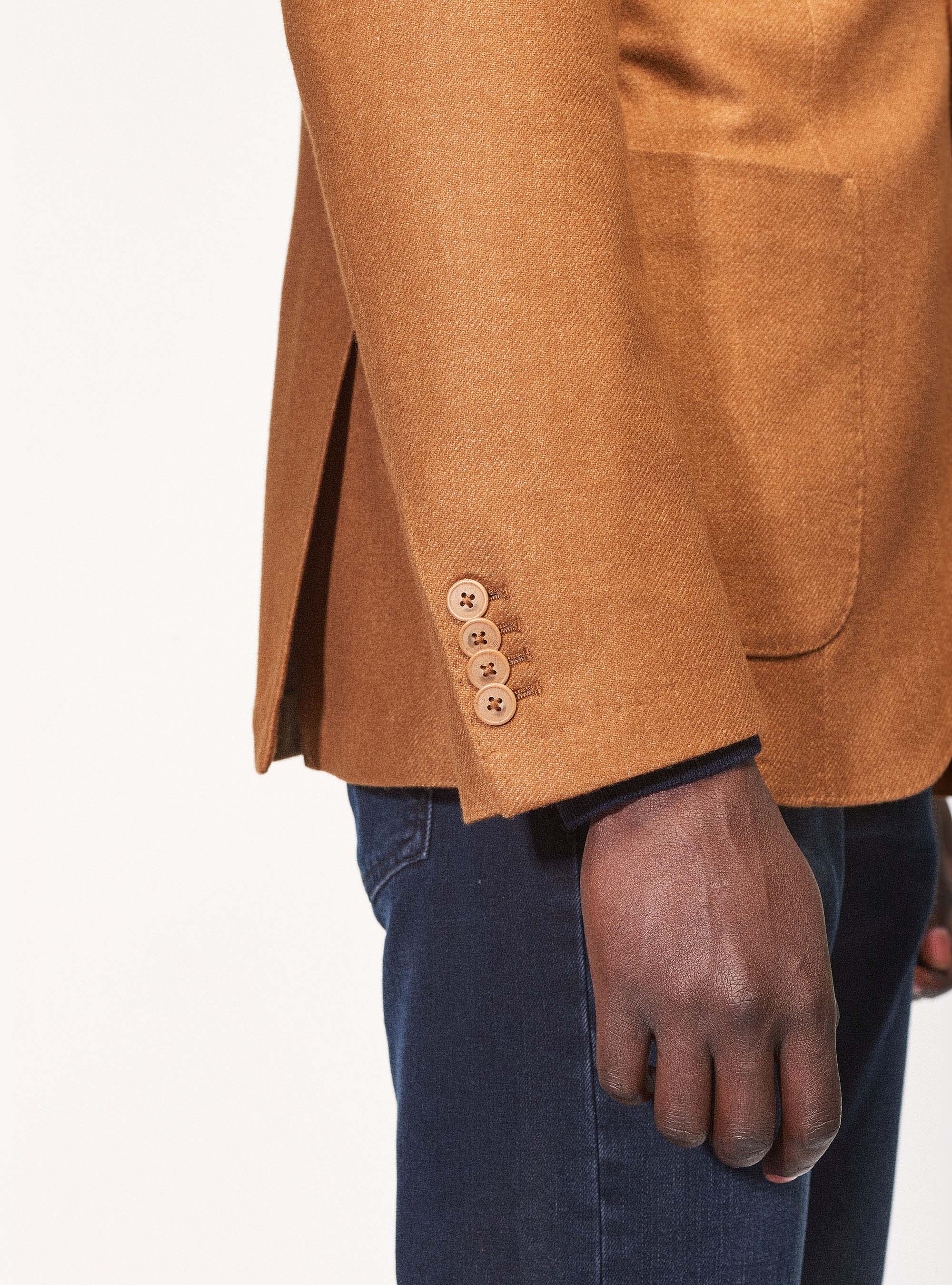 Wool-blend flannel blazer, 0713C ZUCCA