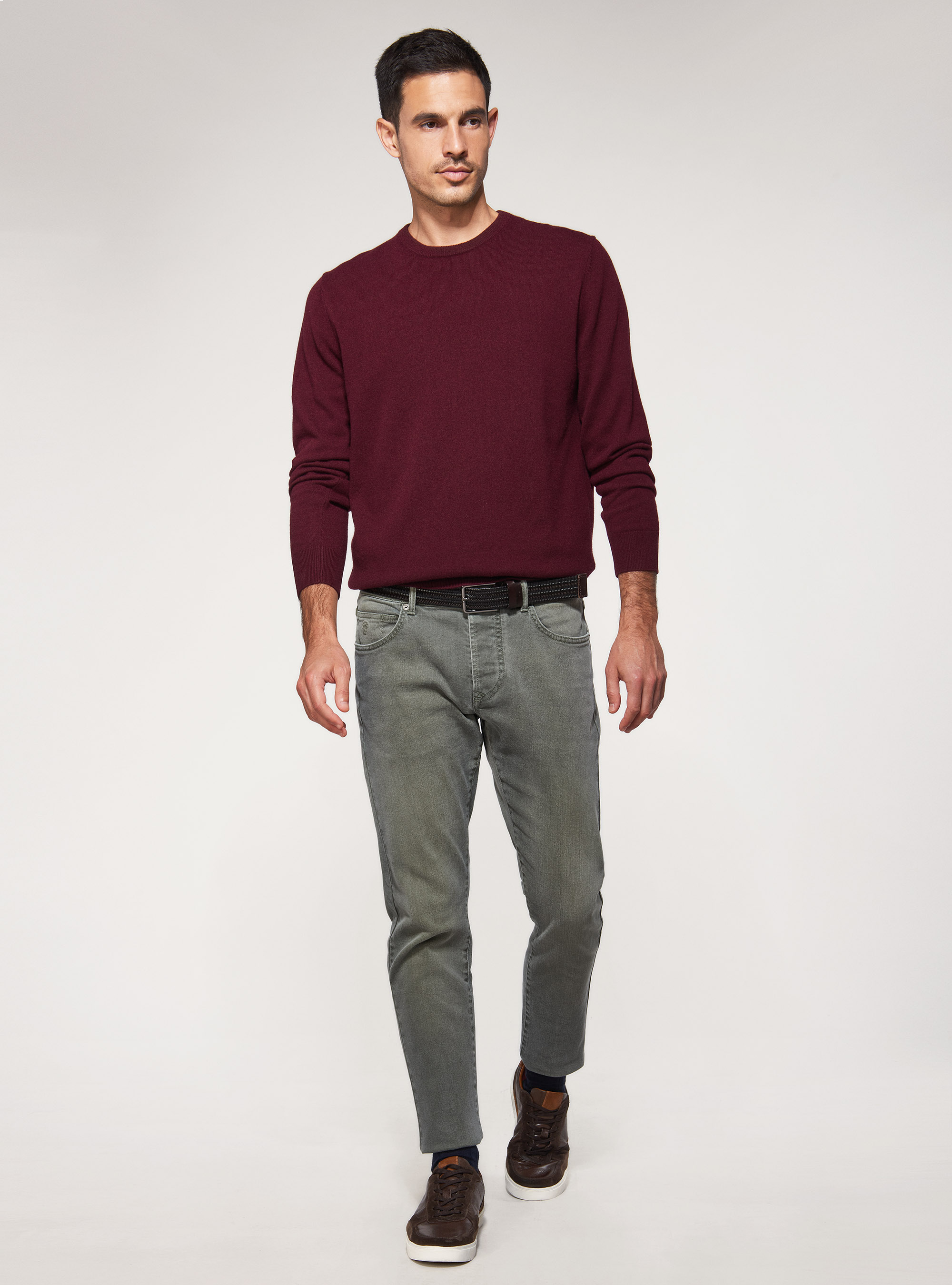 Tailor-fit 5-pocket trousers, SALVIA 0602C