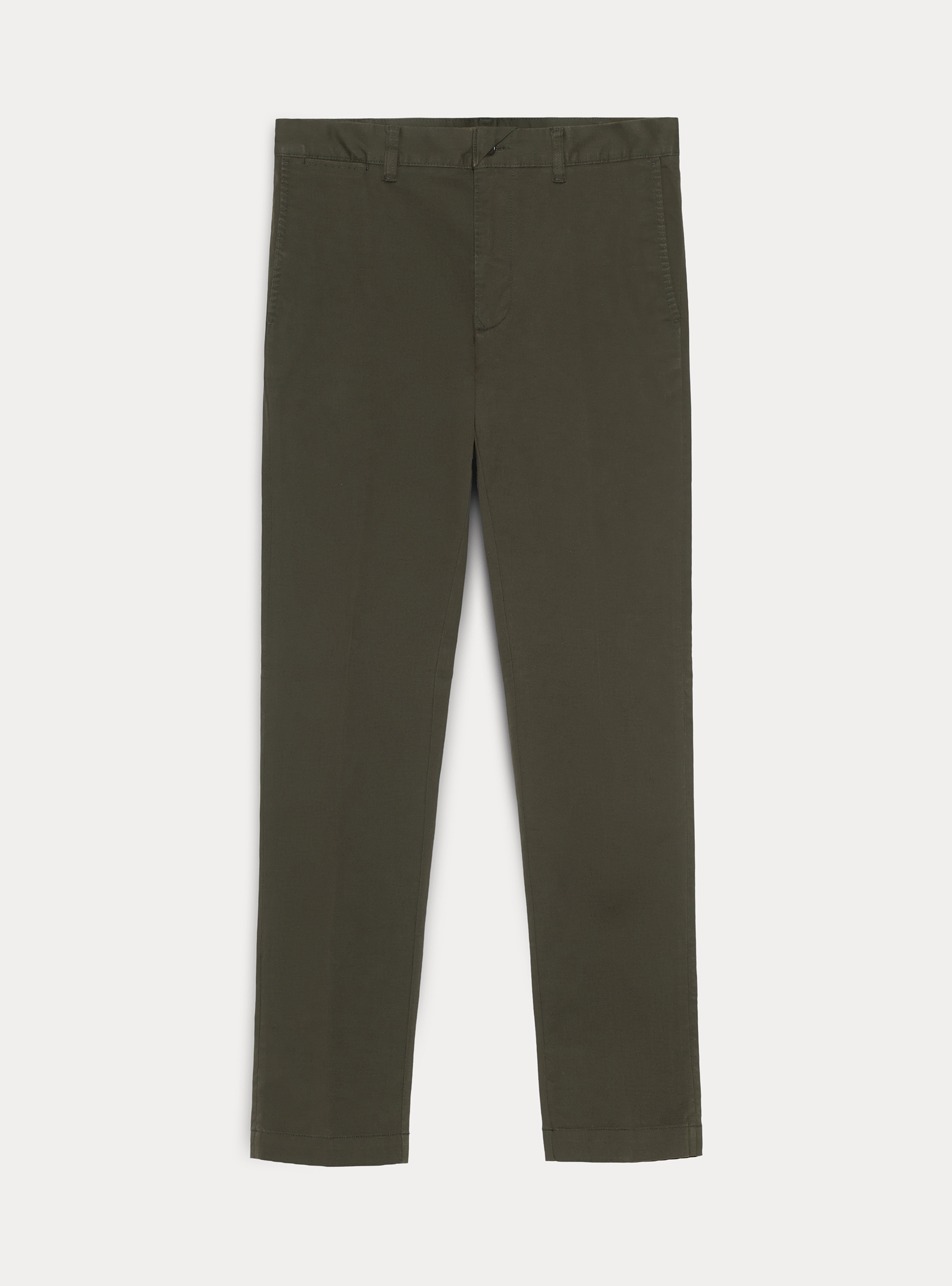 Slack slim fit in twill stretch, VERDE