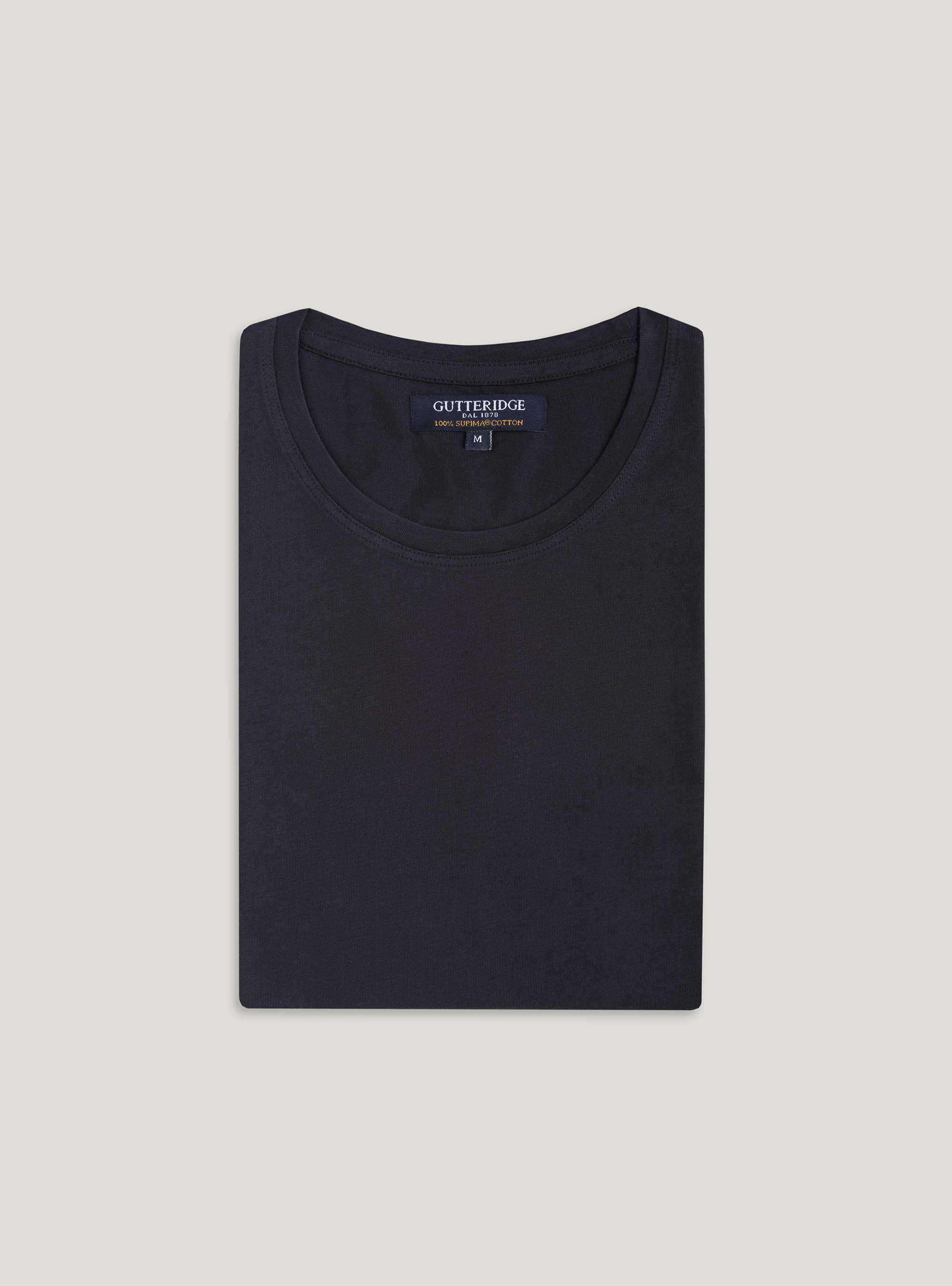 Supima cotton jersey t-shirt, NAVY BLUE
