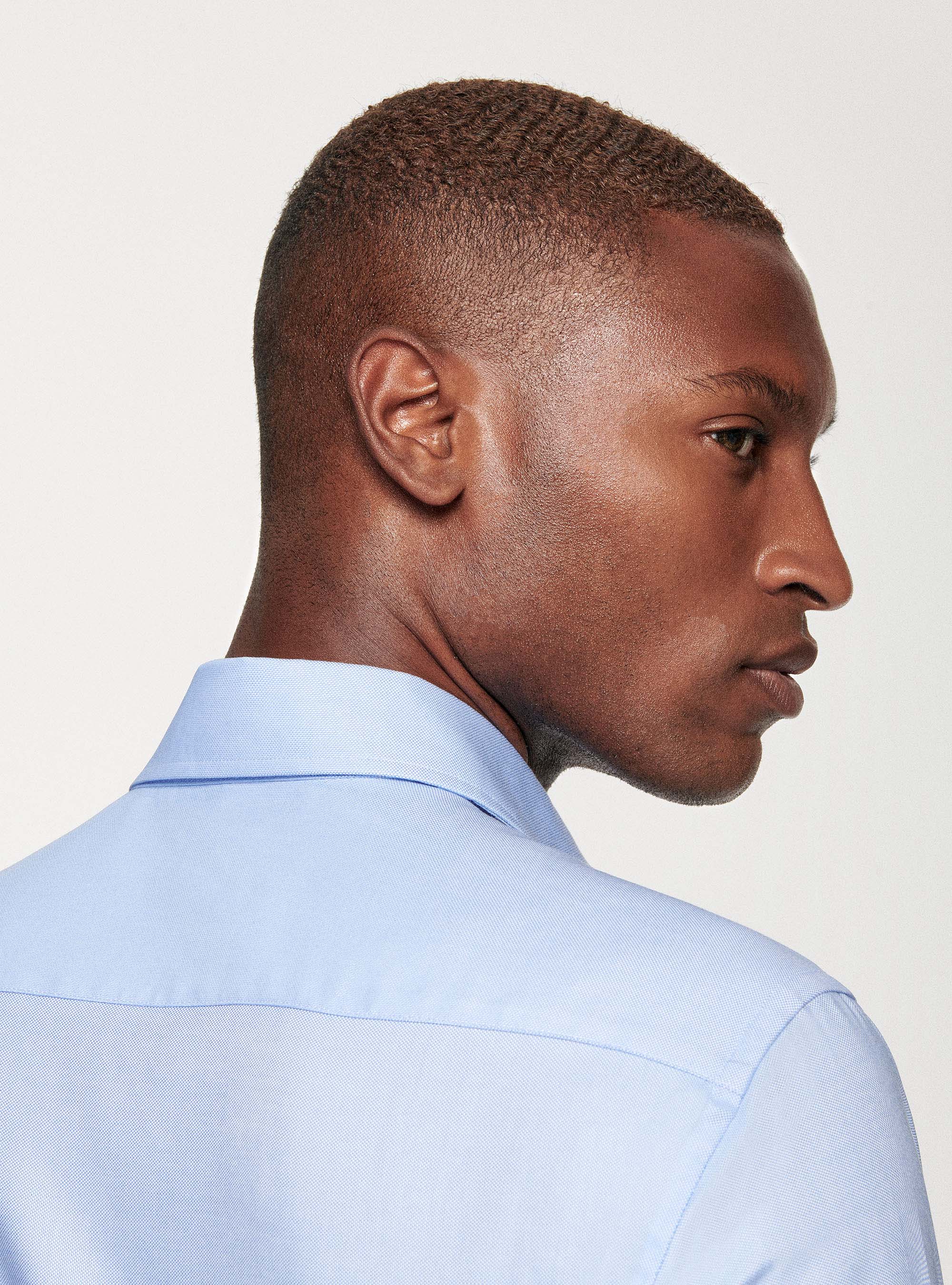 Cotton oxford shirt, LIGHT BLUE