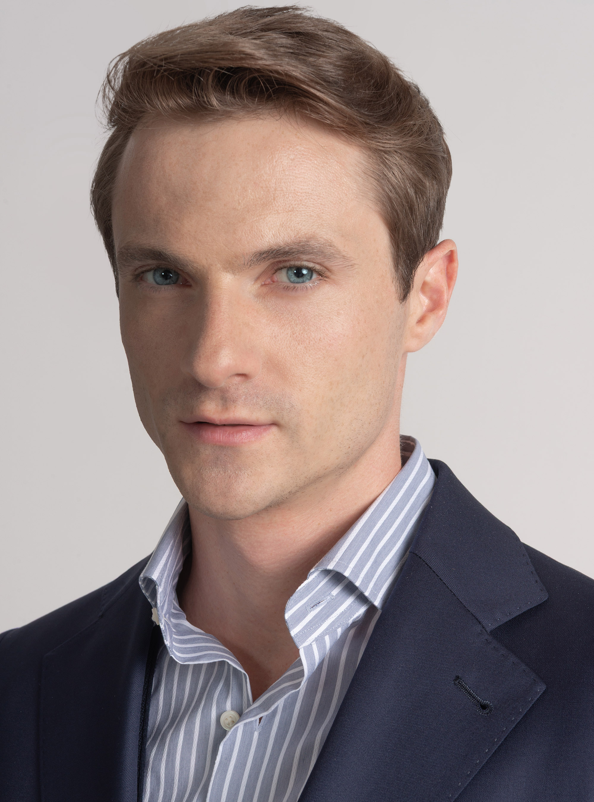 Americana de traje de pura lana Vitale Barberis Canonico, AZUL MARINO