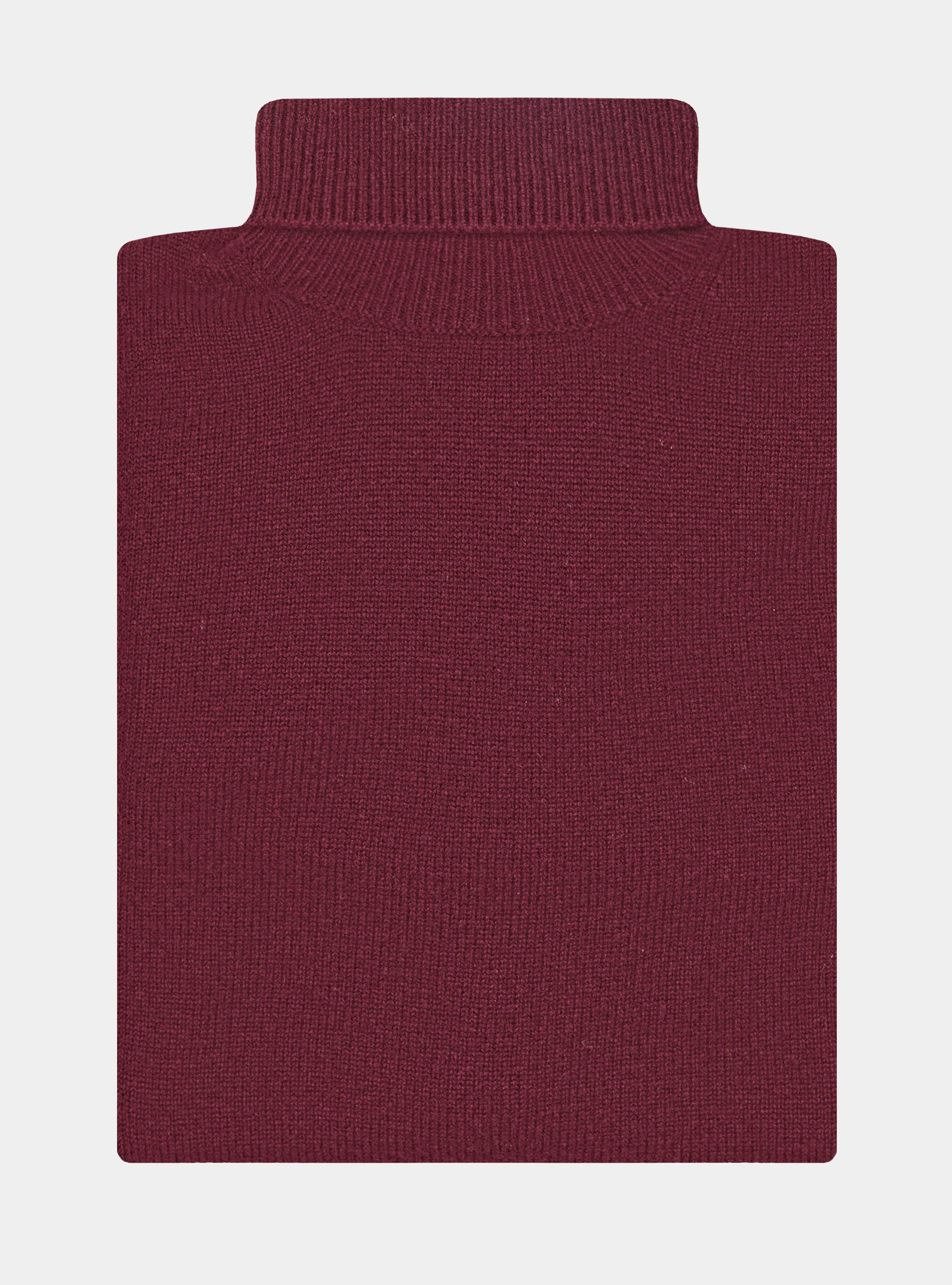 Merino wool turtleneck sweater, BORDEAUX