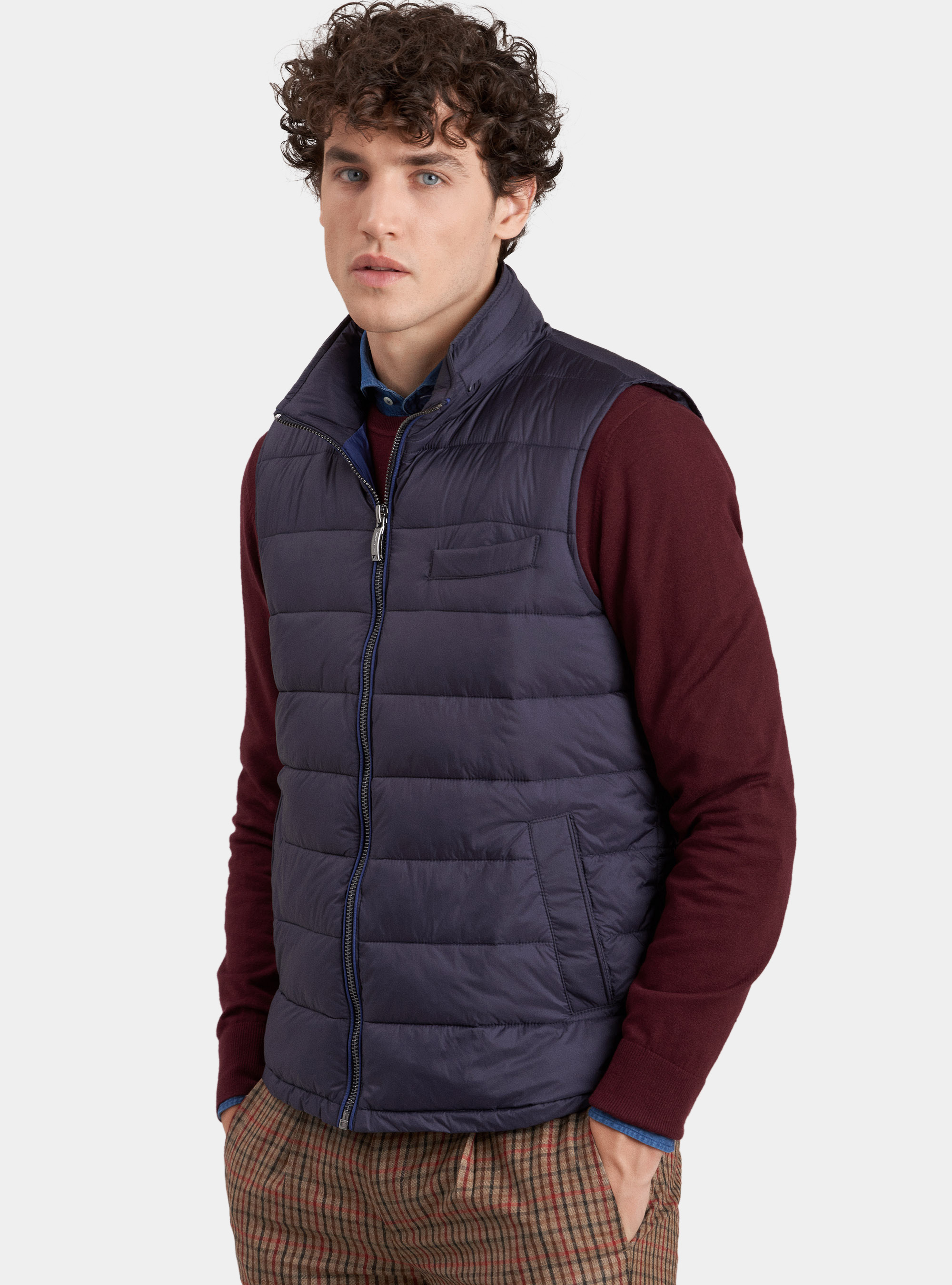 Smanicato trapuntato imbottito, BLU NAVY