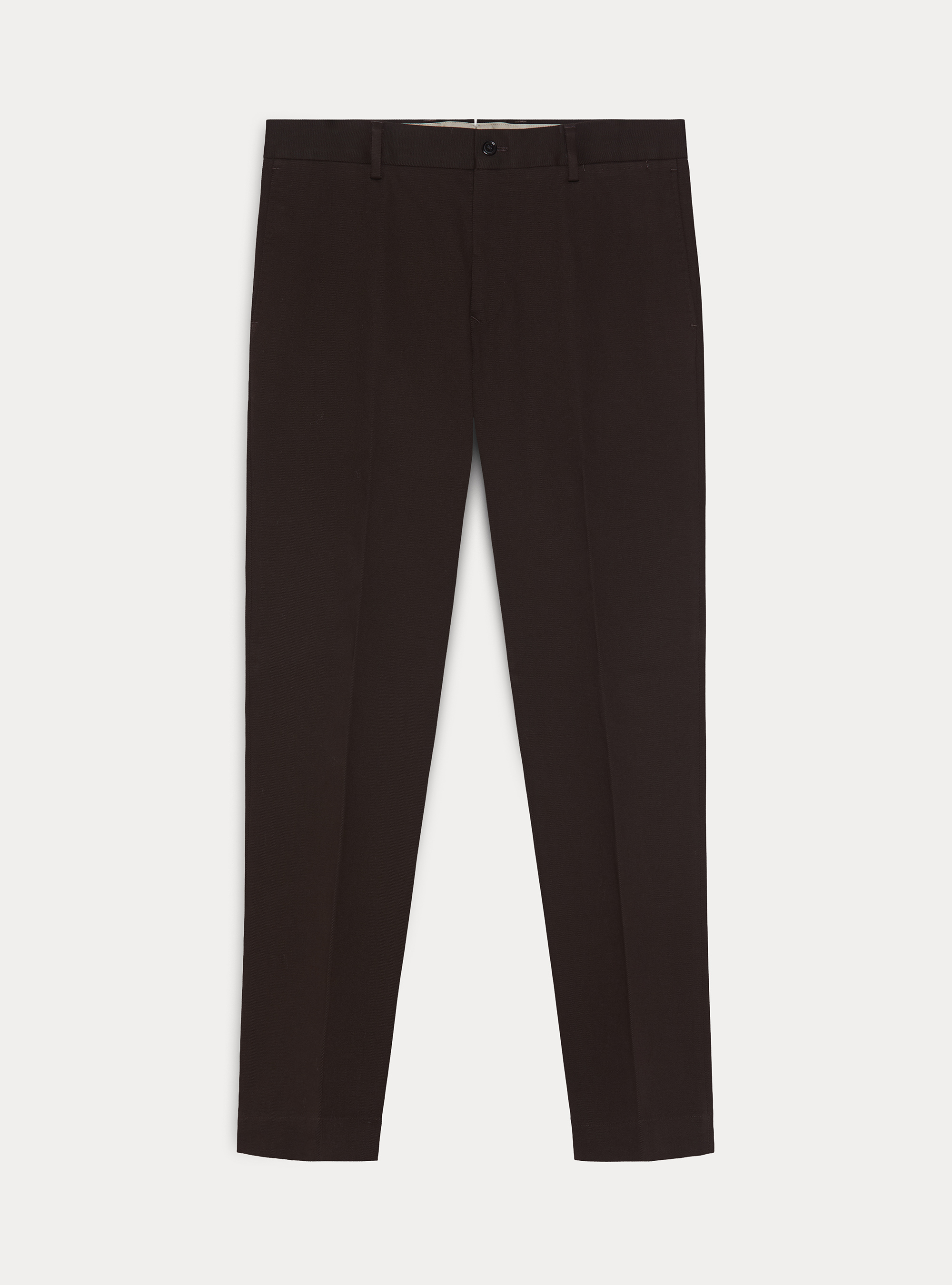 Pantalones de algod&oacute;n esmerilado, MARRON