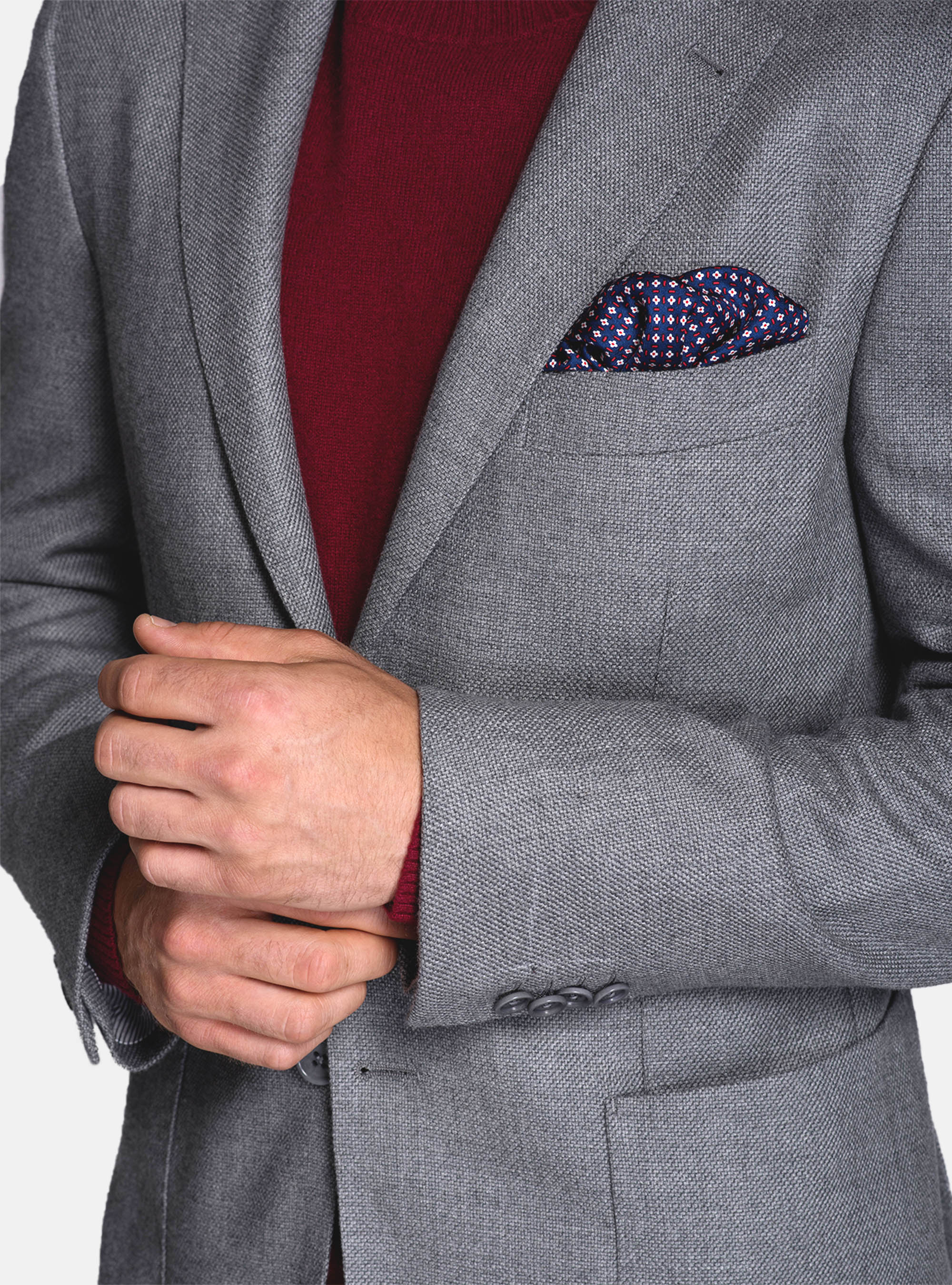 Giacca 100% cashmere, GRIGIO CHIARO MELANGE