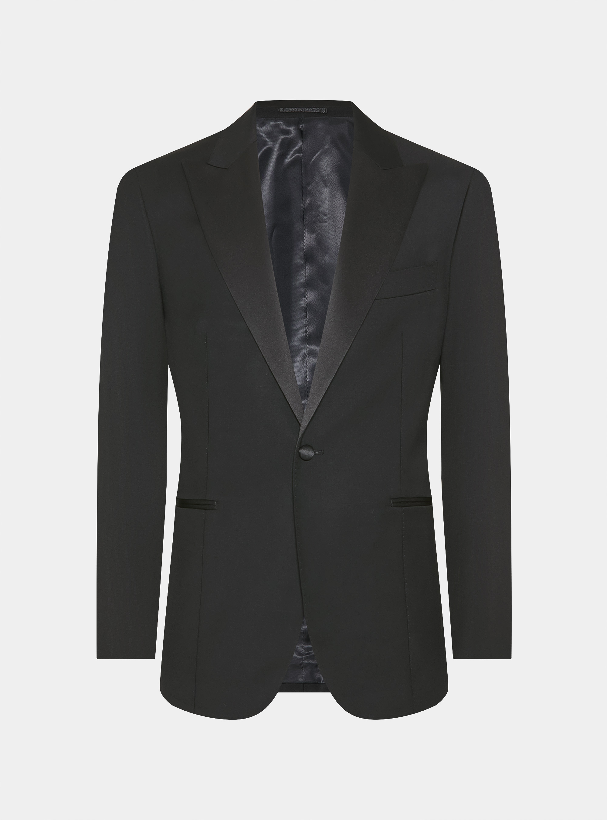 Vitale Barberis Canonico wool tuxedo blazer, BLACK